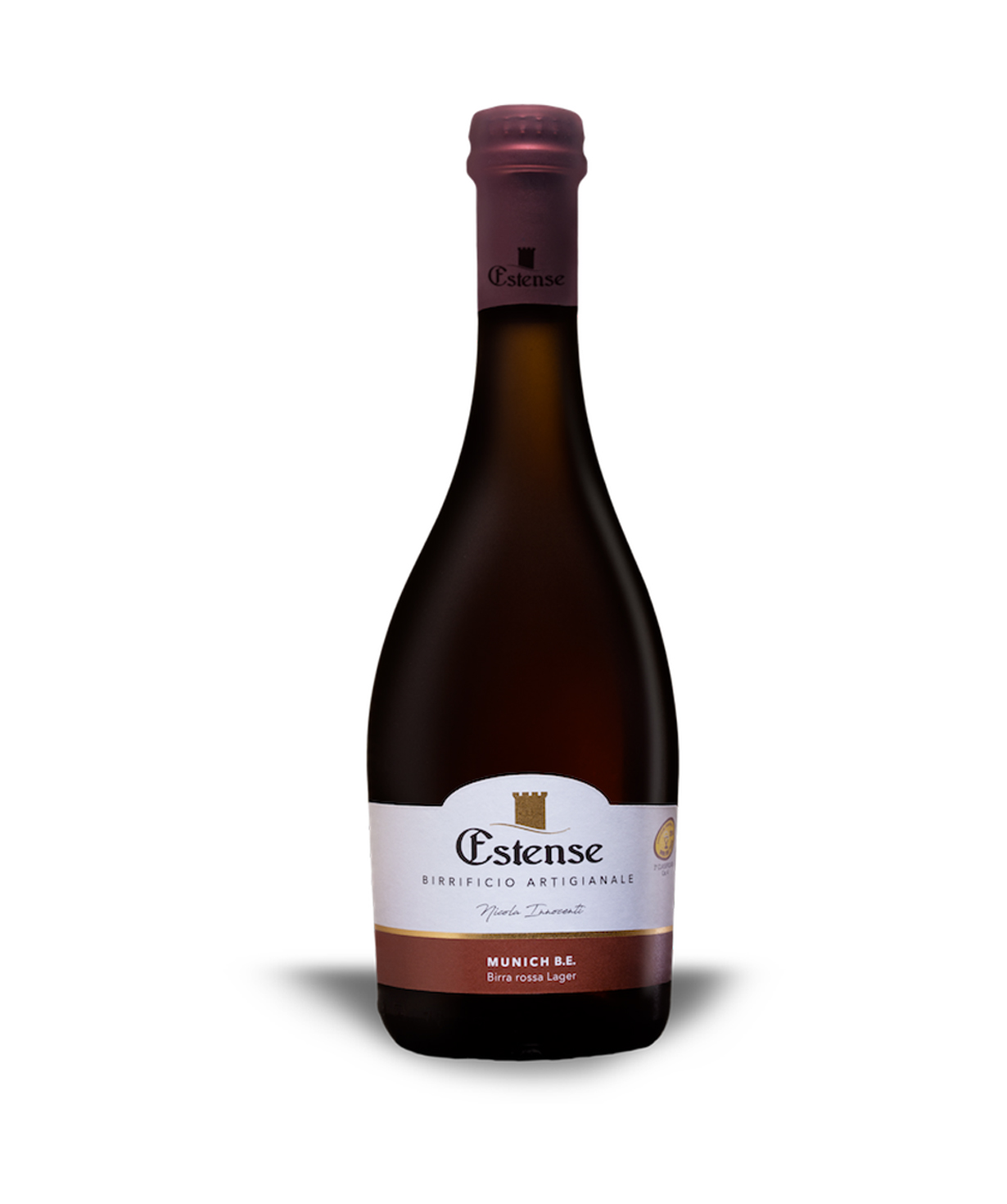 Beer «Birrificio Estense» Munich B.E., 5.2%, 500 ml