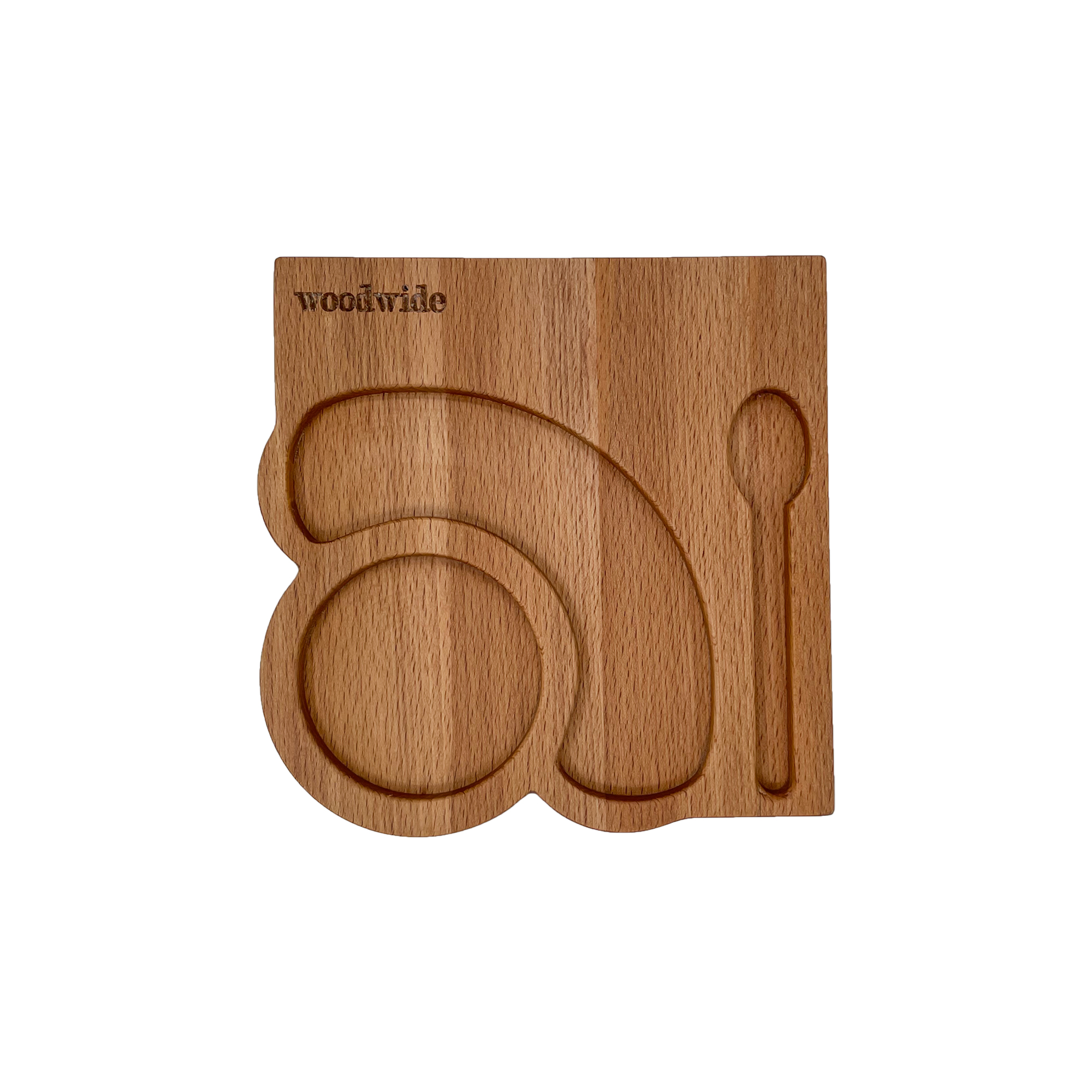 Serving platter ''WoodWide'' for coffee