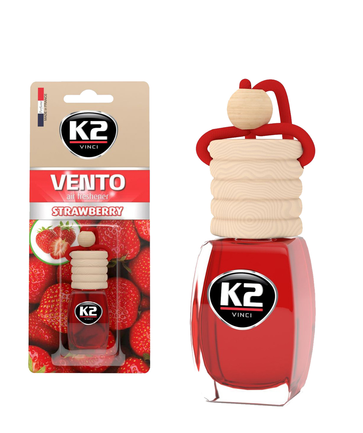 Освежитель `Standard Oil` воздуха автомобильный K2 Vinci vento strawberry