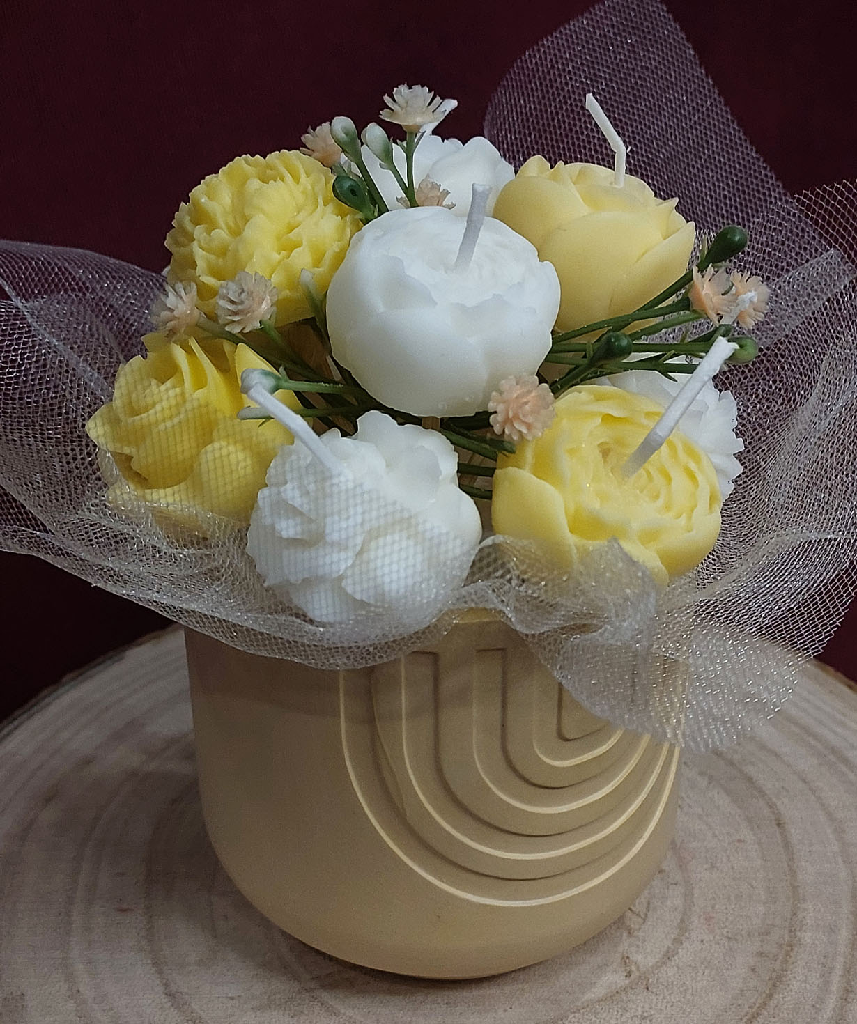 Свеча «Blue Moon» Цветочный букет, ароматизированная