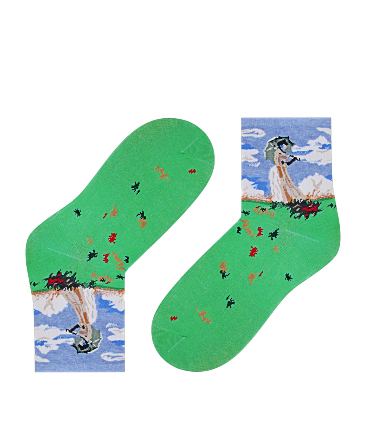 Socks `Zeal Socks` lady with an umbrella