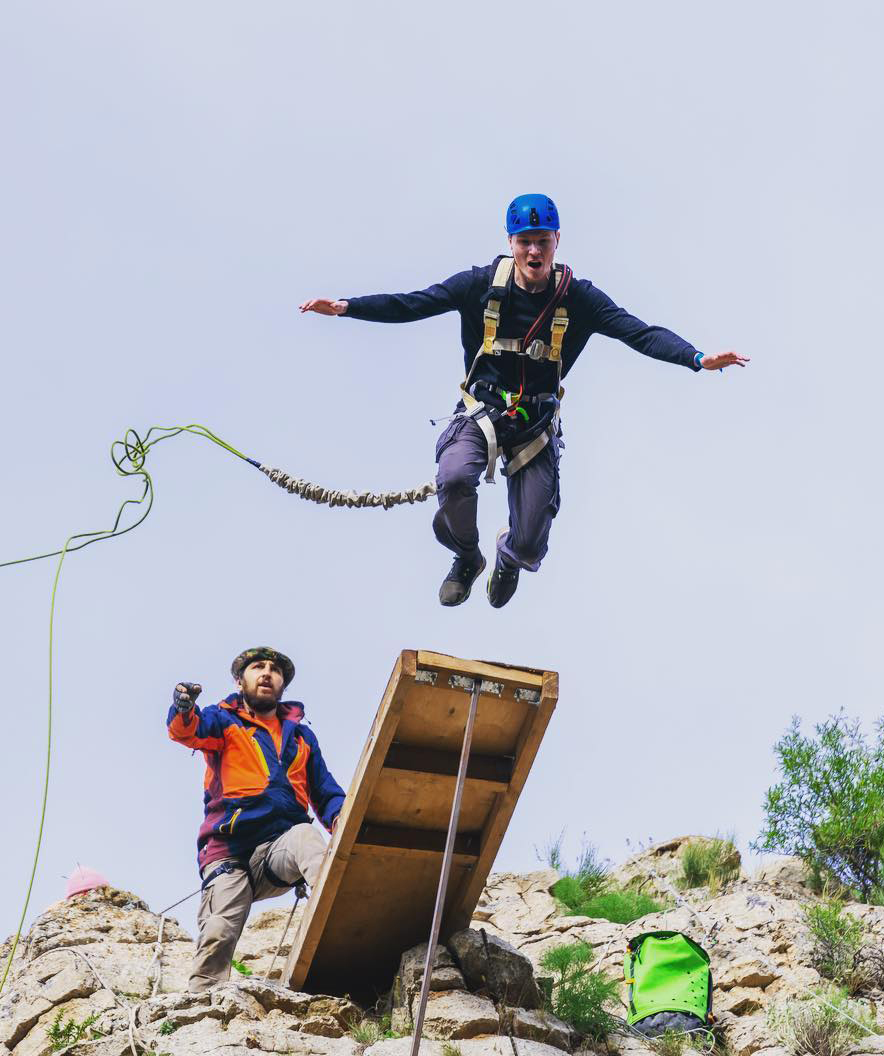 Rope jumping «Scream Of Soul» in Gorge of Hell, 65 m