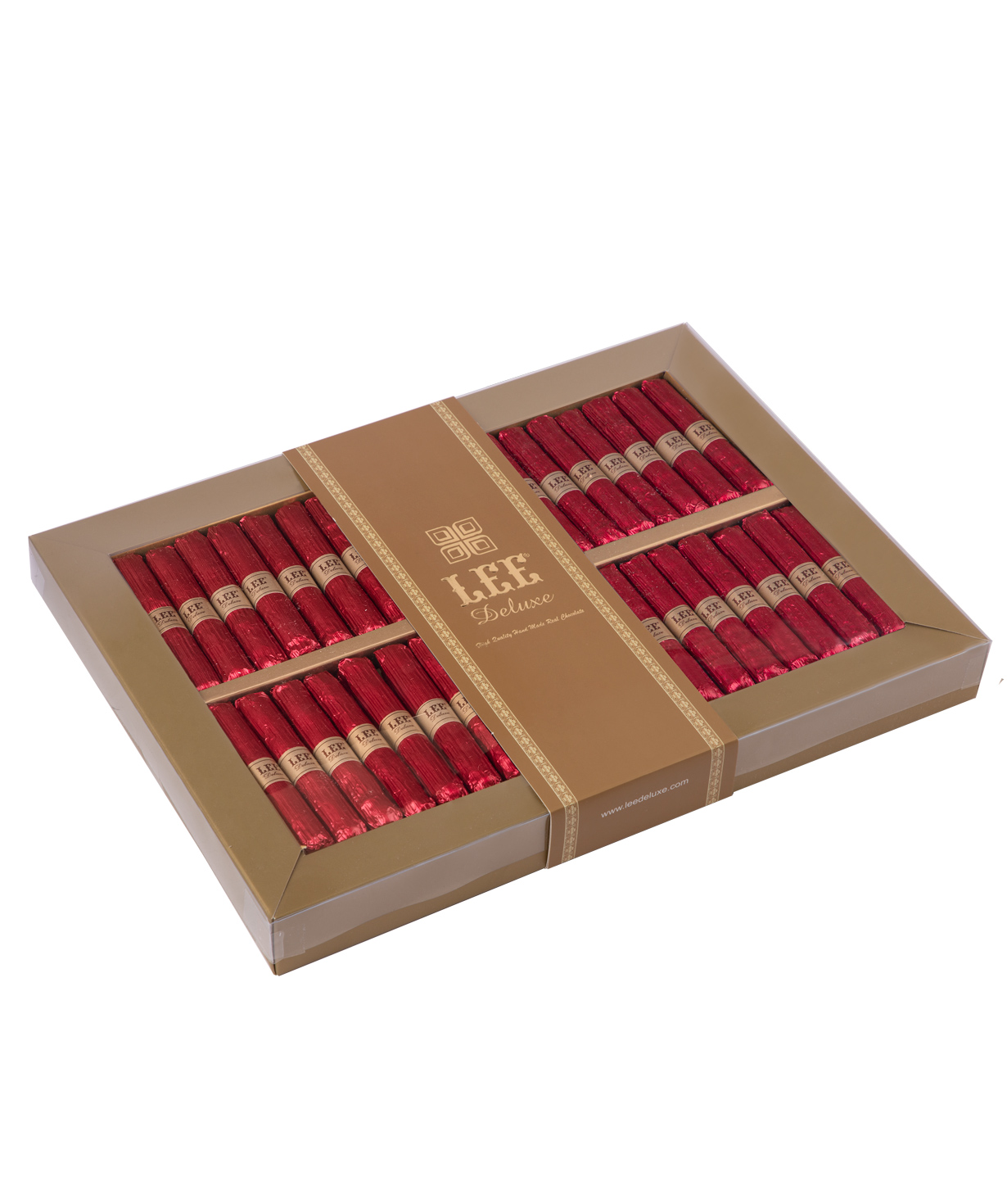 Коллекция `Lee Deluxe` шоколадных конфет, красные 430 гр