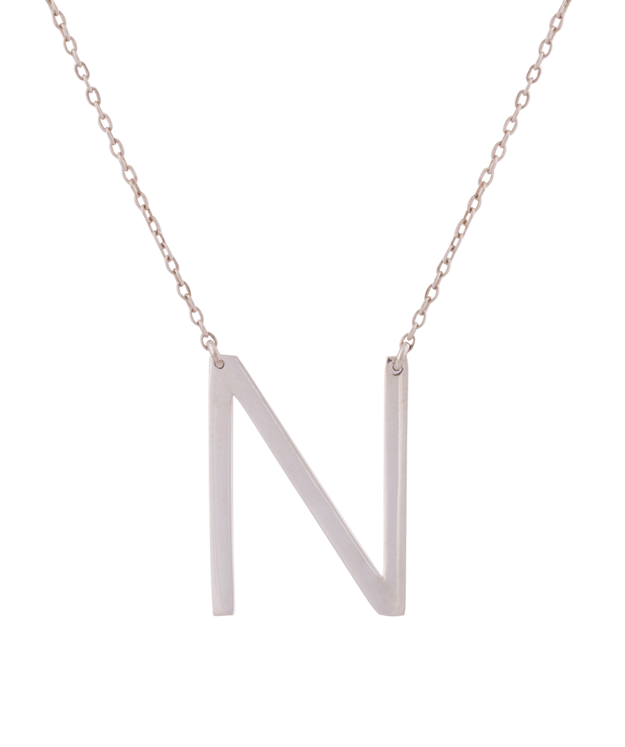 Necklace `Silverist` letter N