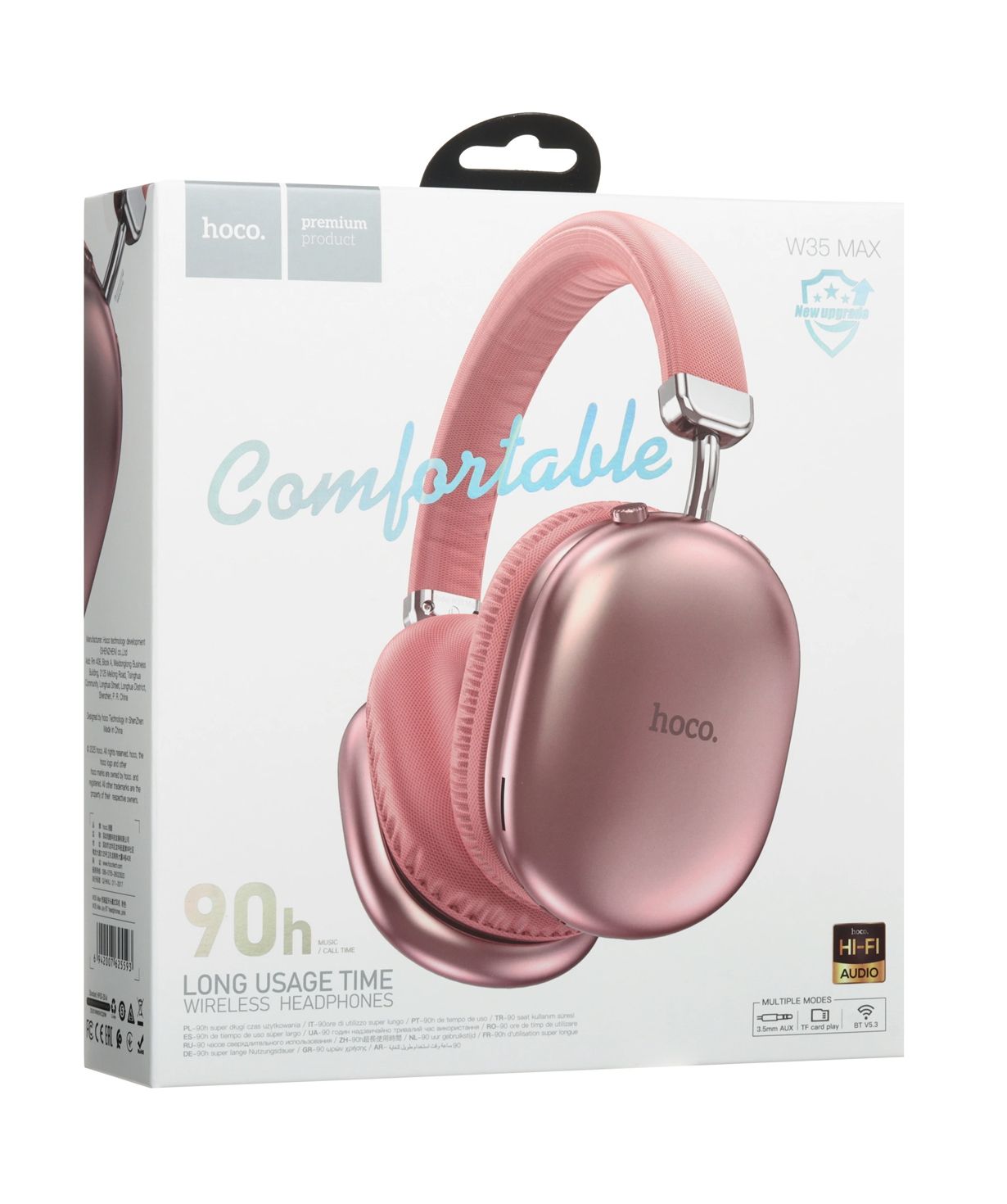Wireless headphones «Micro-Tech» Hoco W35 Air Max Pink №445
