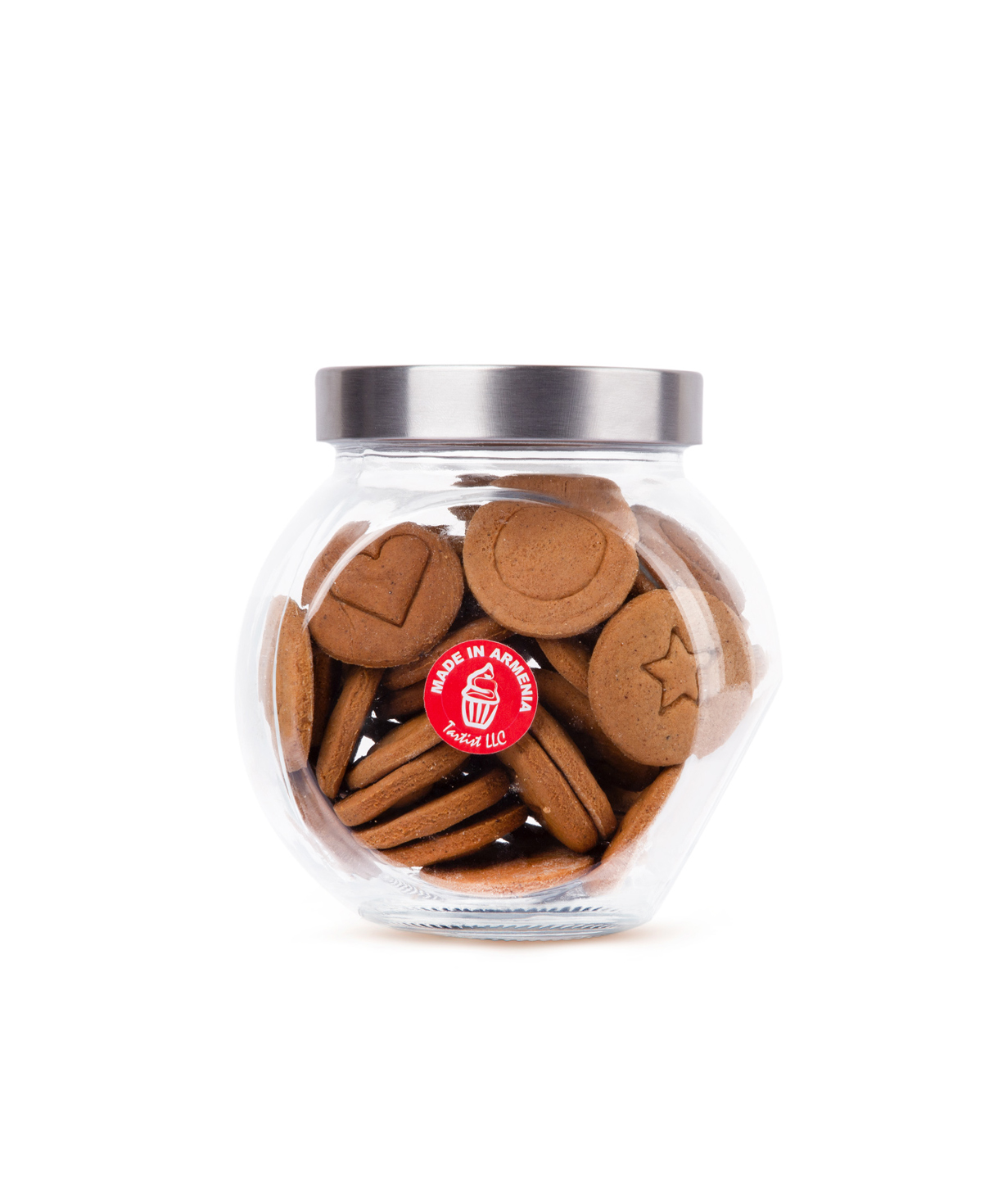 Cookies `Tartist`  in a glass container, Squid Game