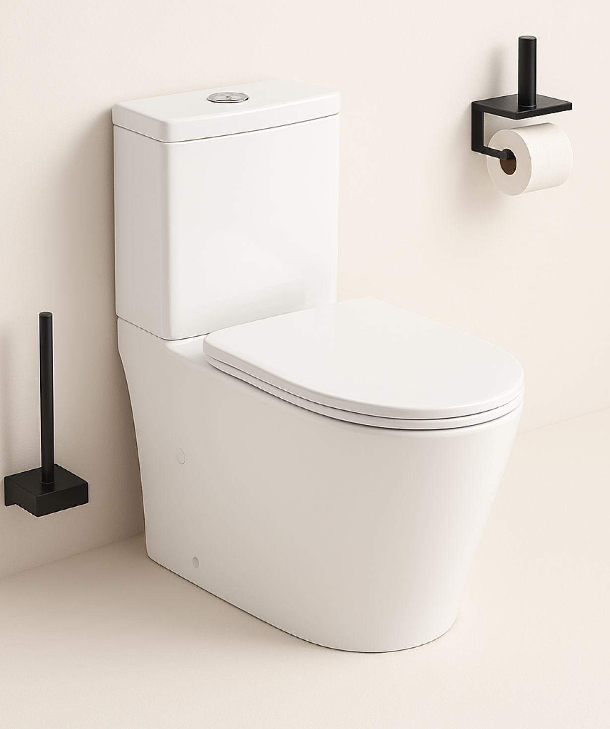 Perla Զուգարանակոնք A2330, Երկմասանի, P-Trap, 65x34x77սմ, Սպիտակ