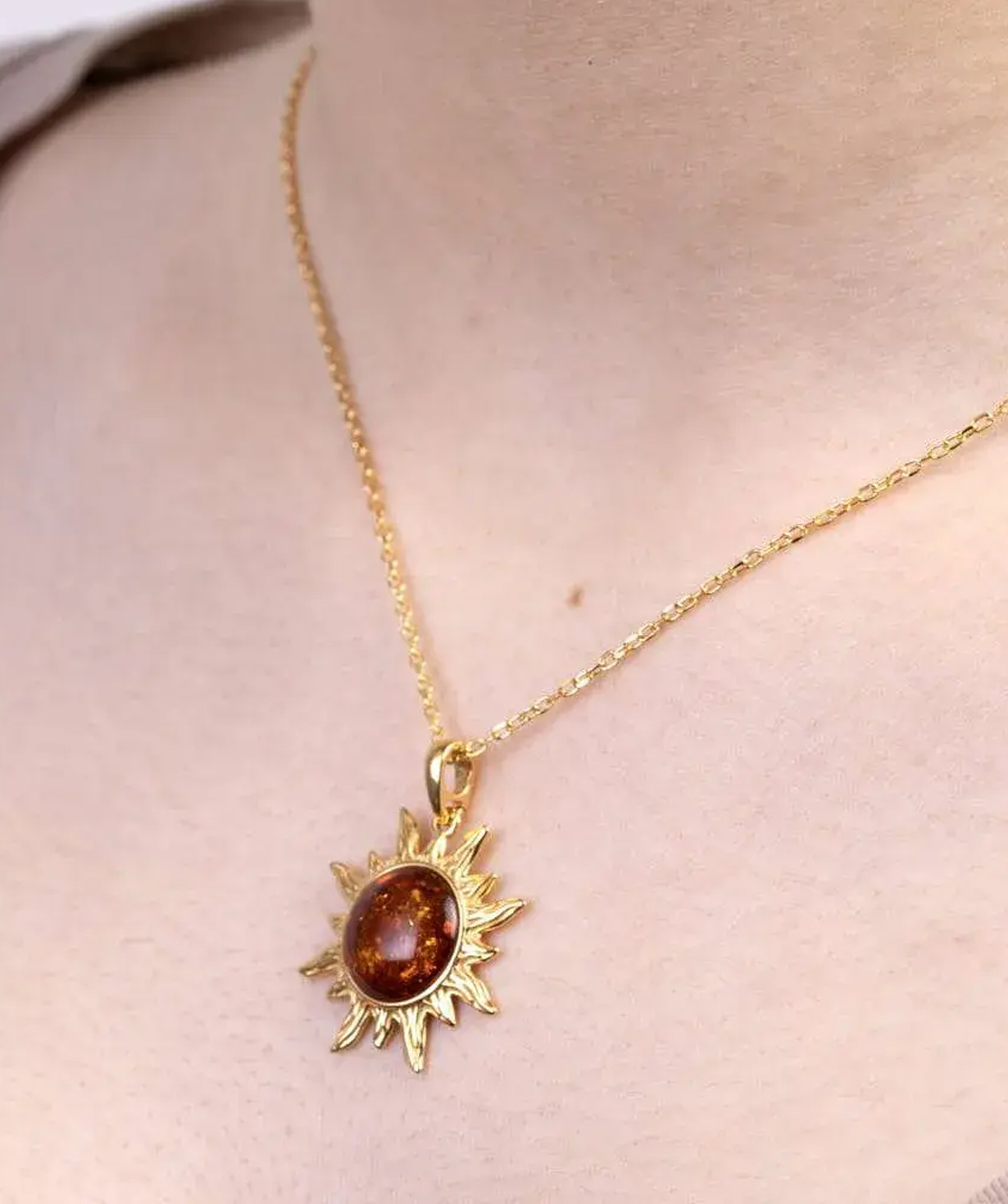 Silver necklace «SiaMoods» SN-SP476GP