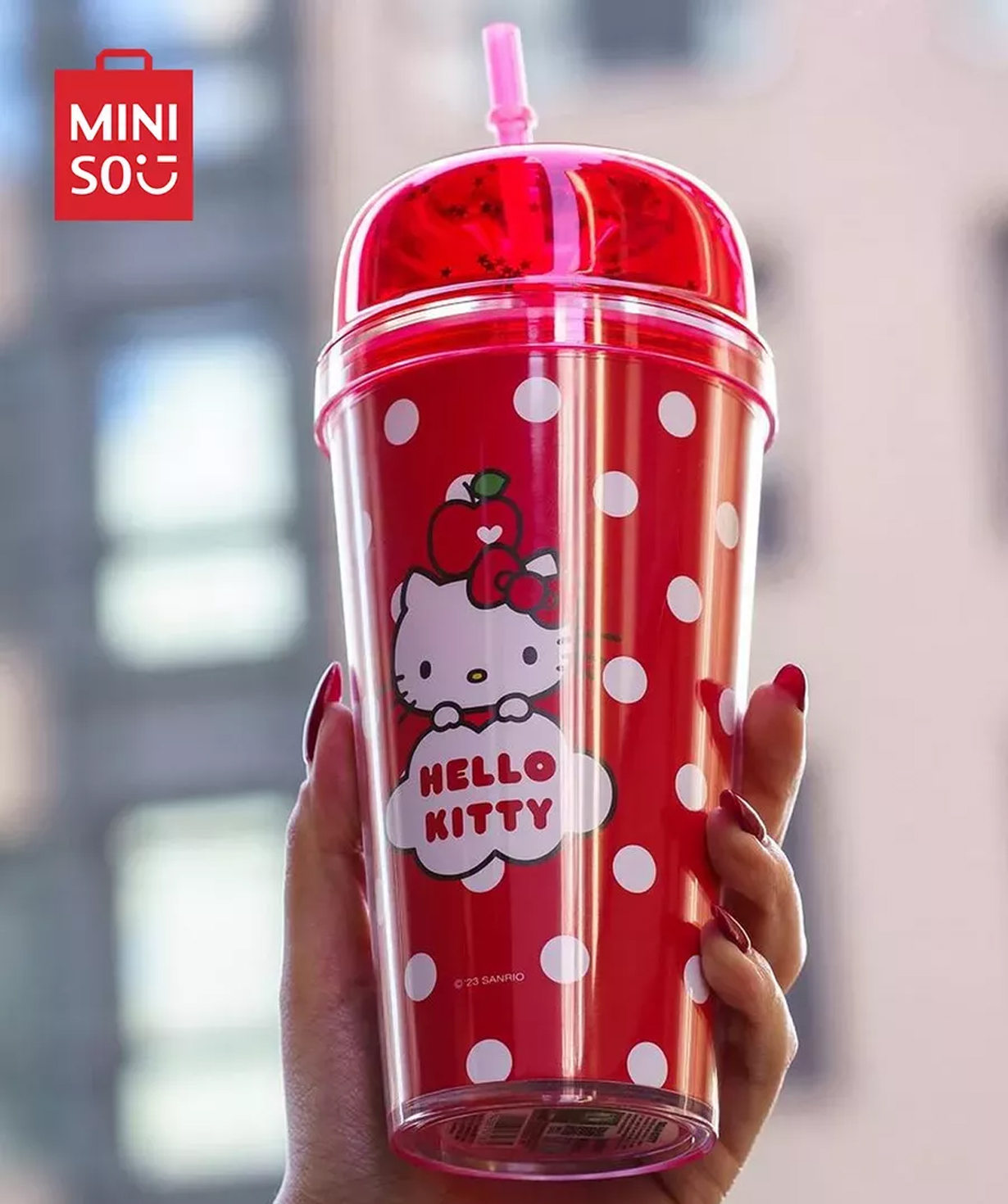 Стакан «Miniso» SANRIO Hello Kitty  №6, 480 мл