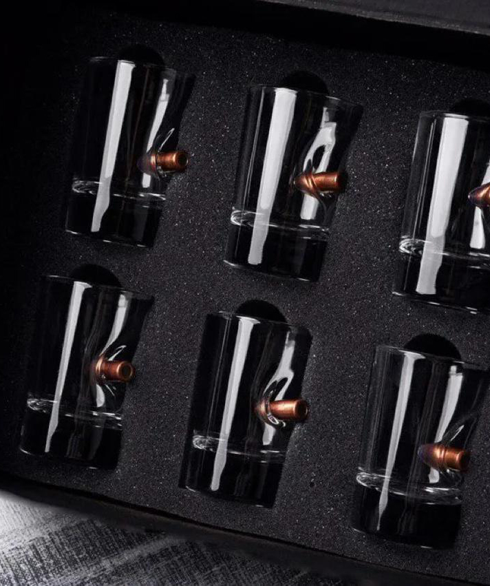Set «Creative Gifts» glasses with a bullet, 6 pcs