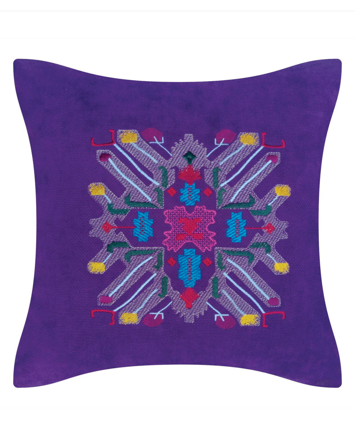 Pillow `Miskaryan heritage` embroidered with Armenian ornament №20