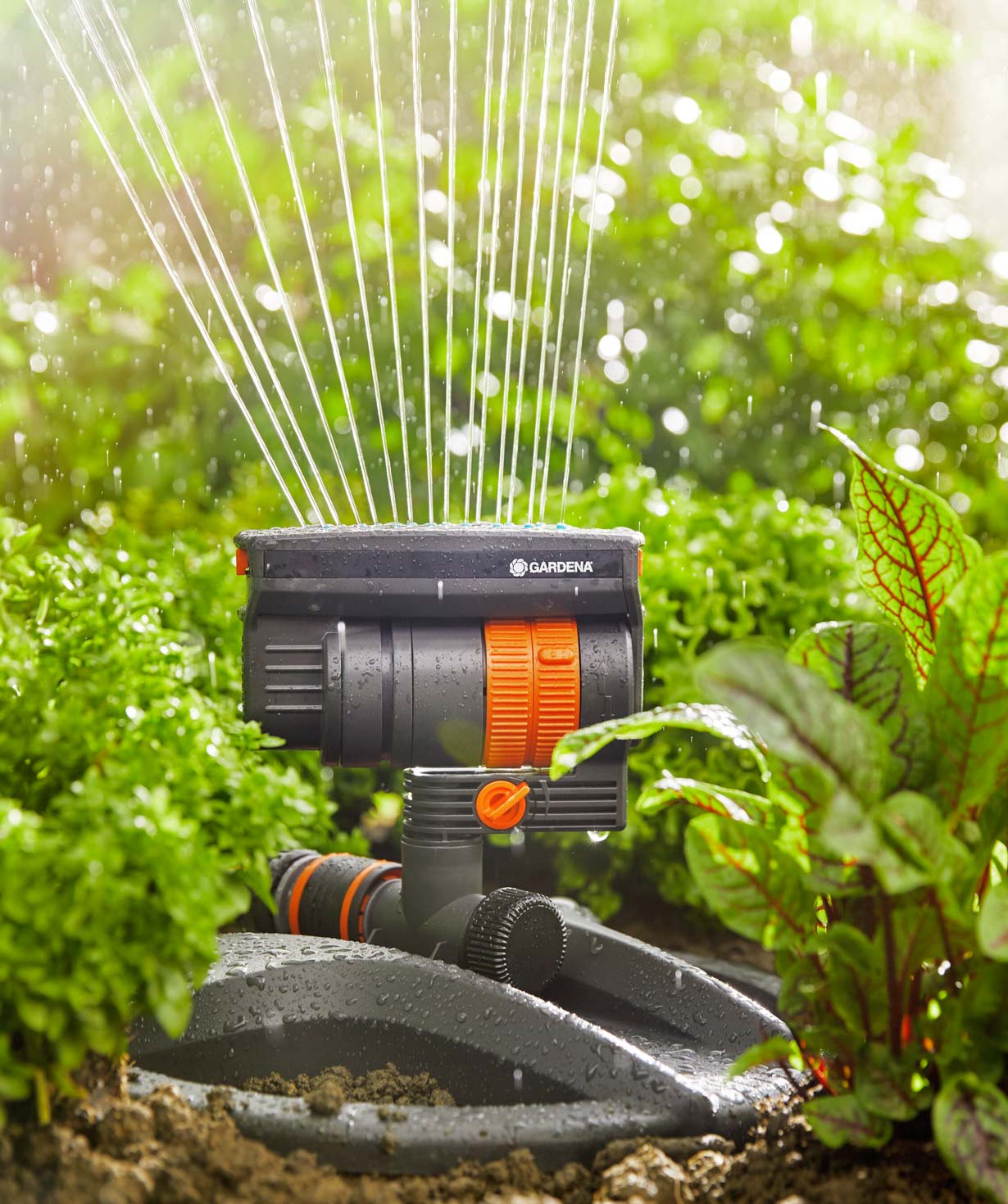 Дождеватель «Gardena» AquaZoom Compact, 216 кв.м, r-3-18 м