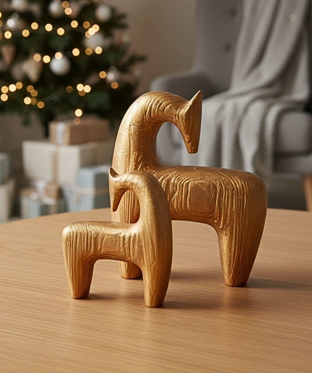 Wooden decorative horses №4