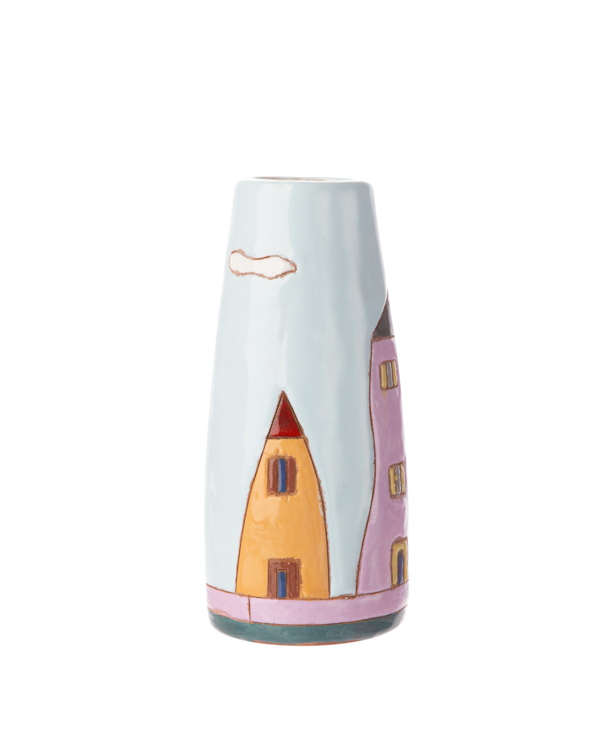 Vase `Nuard Ceramics` for flowers, City, small