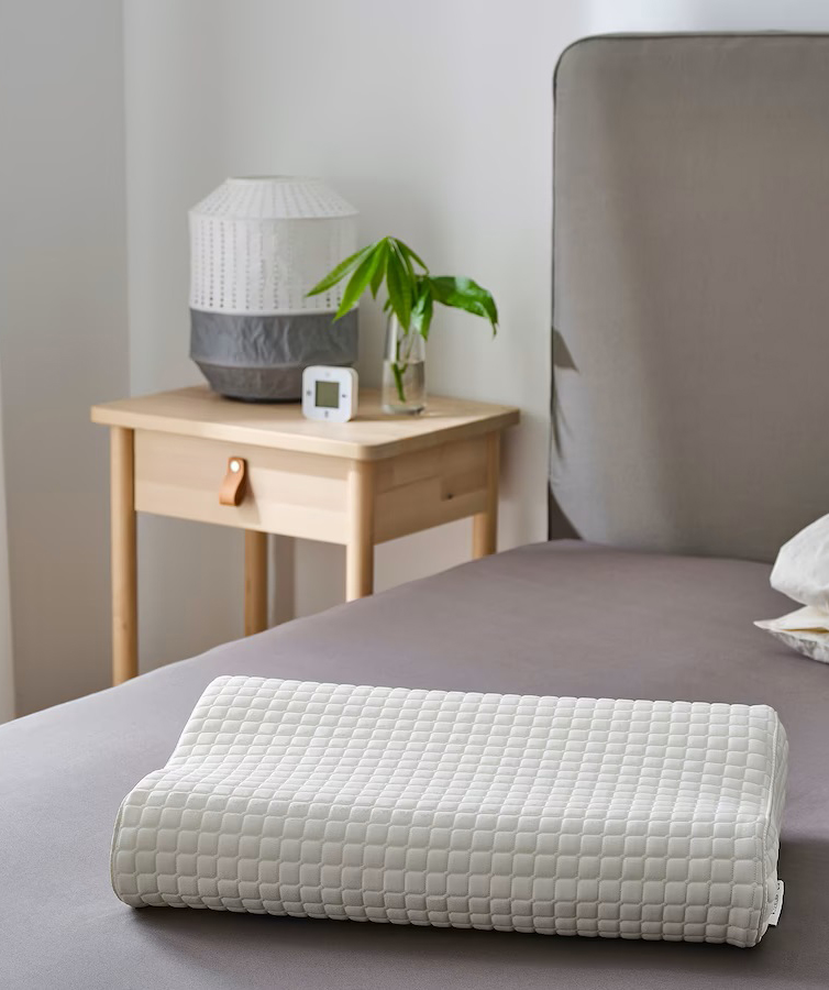 Ergonomic pillow «Ikea» Rosenskarm, for side/back sleepers
