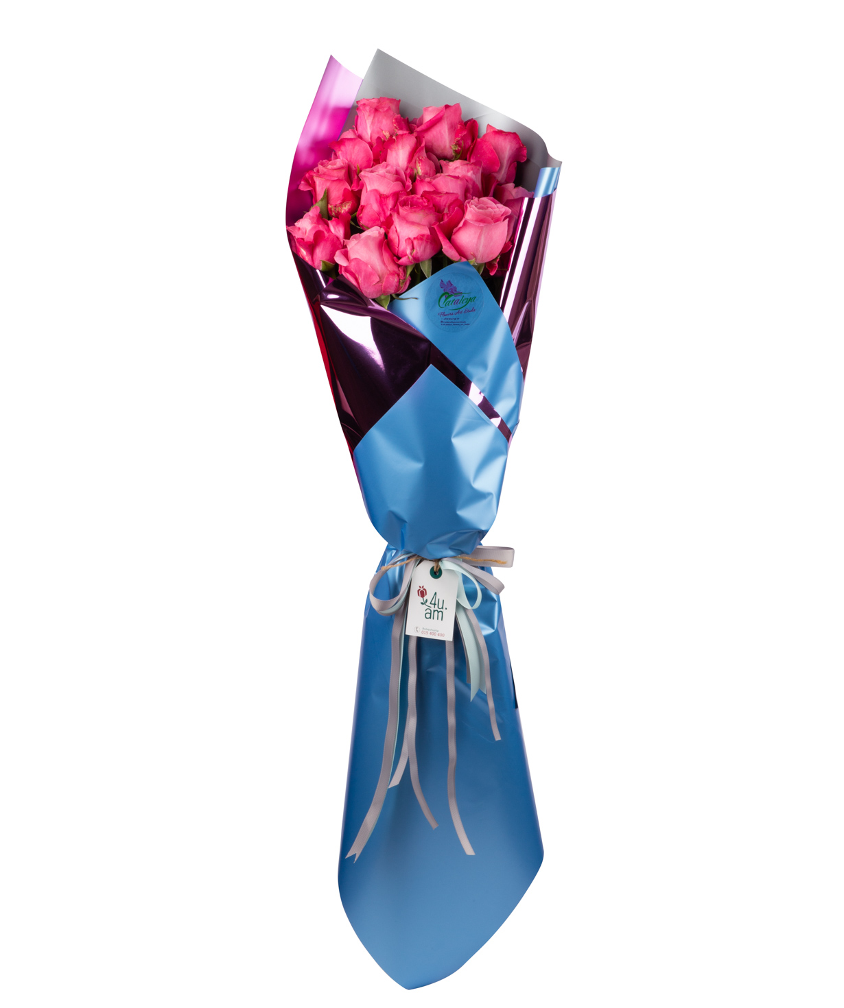Bouquet `Urbino` with roses