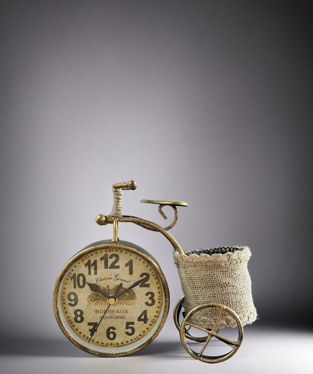 Часы «Moonlight» Велосипед, золотые