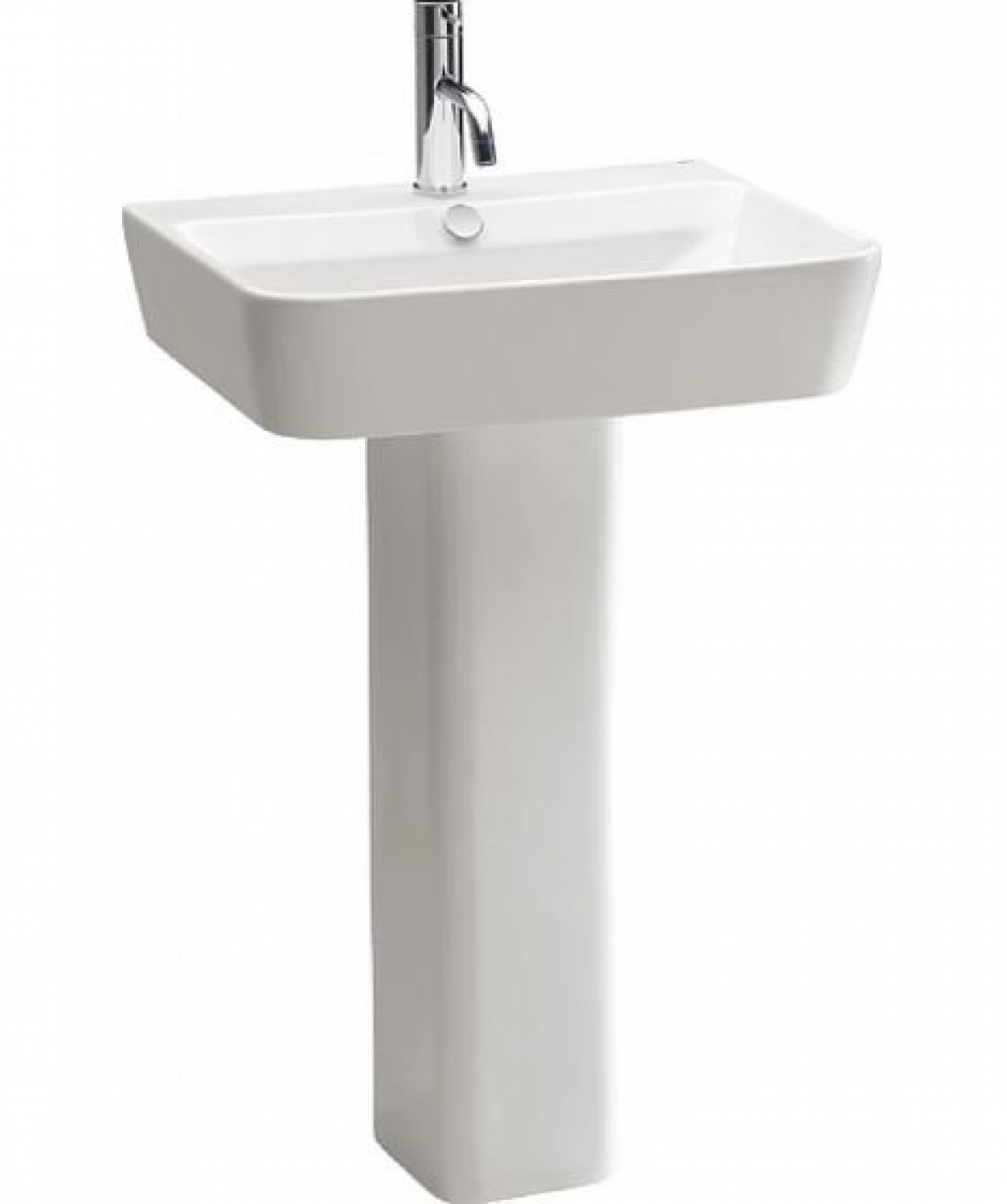 Gala Emma Square լվացարան ոտքով, 60x45սմ, Սպիտակ