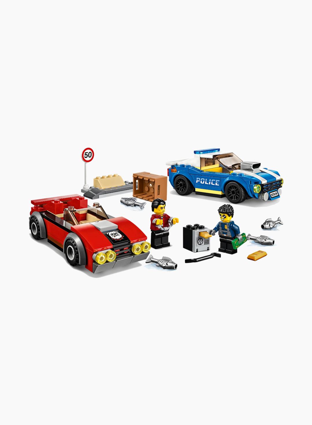 Lego City Կառուցողական Խաղ «Ձերբակալություն՝ խճուղու վրա»