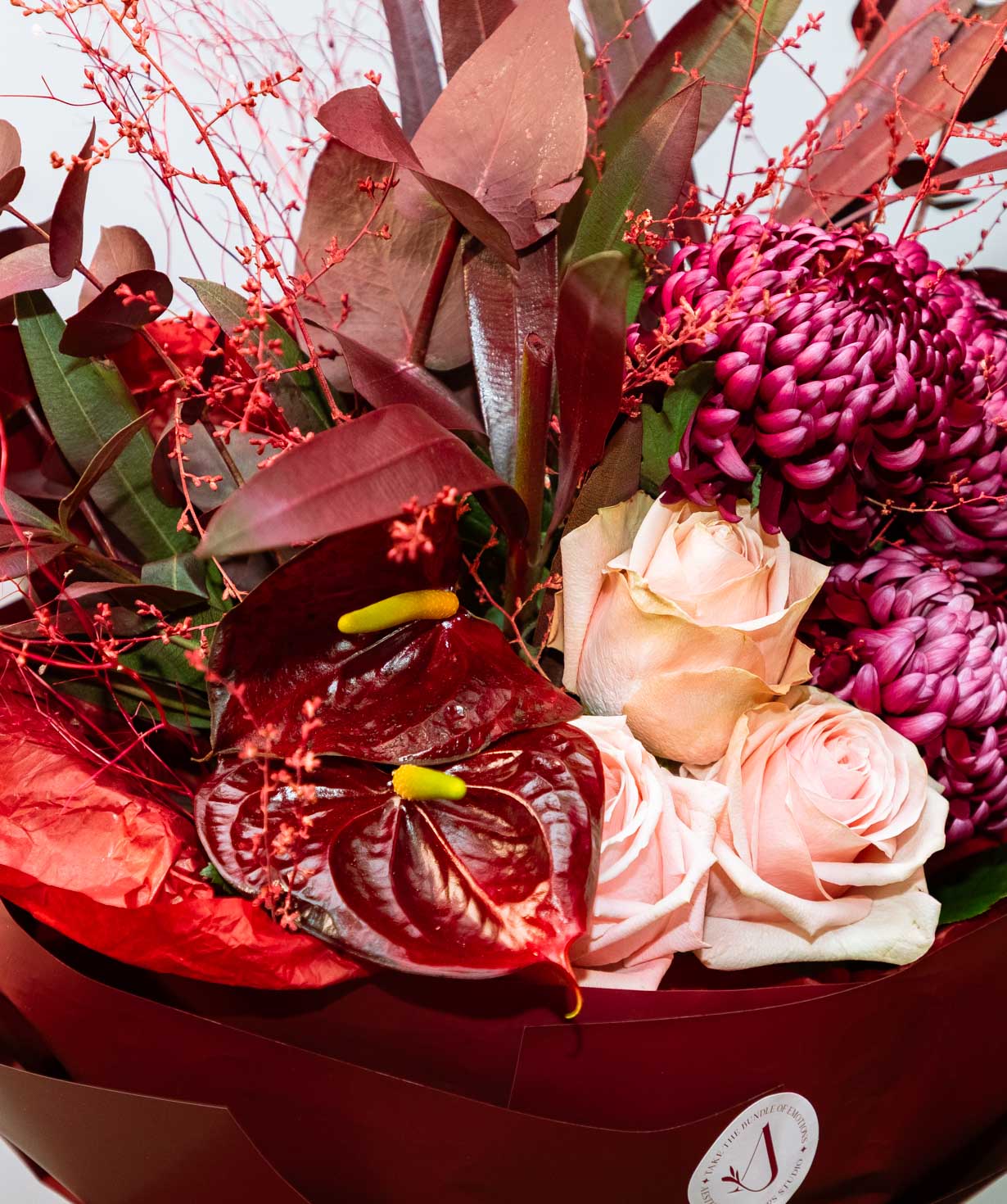 Bouquet «Floriani» with roses and chrysanthemums №9