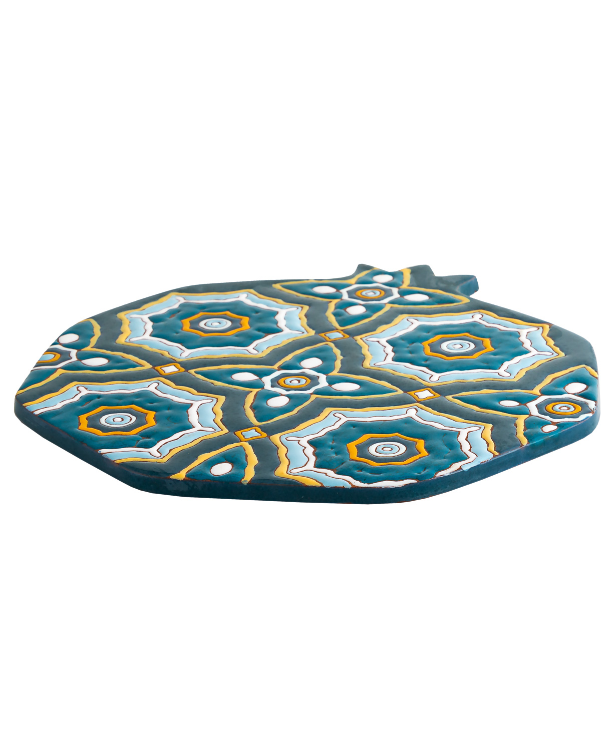 Cheese plate `ManeTiles` decorative, ceramic №20