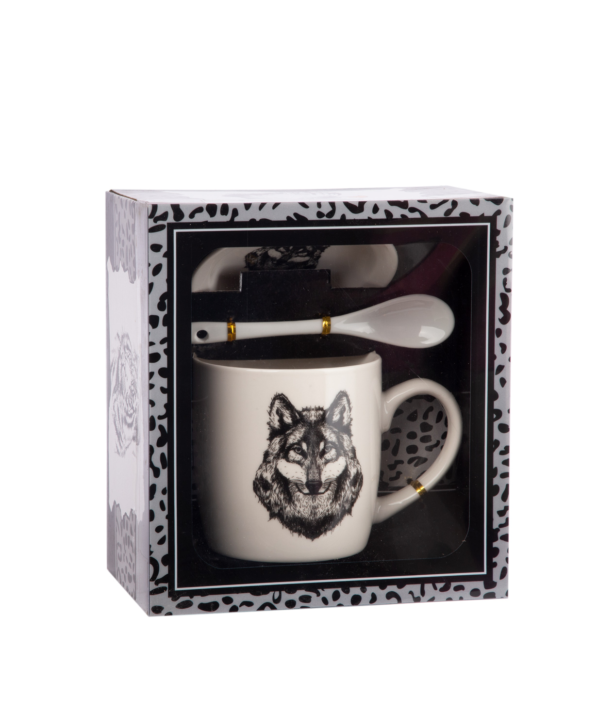 Cup `Wolf` 350 ml ceramic