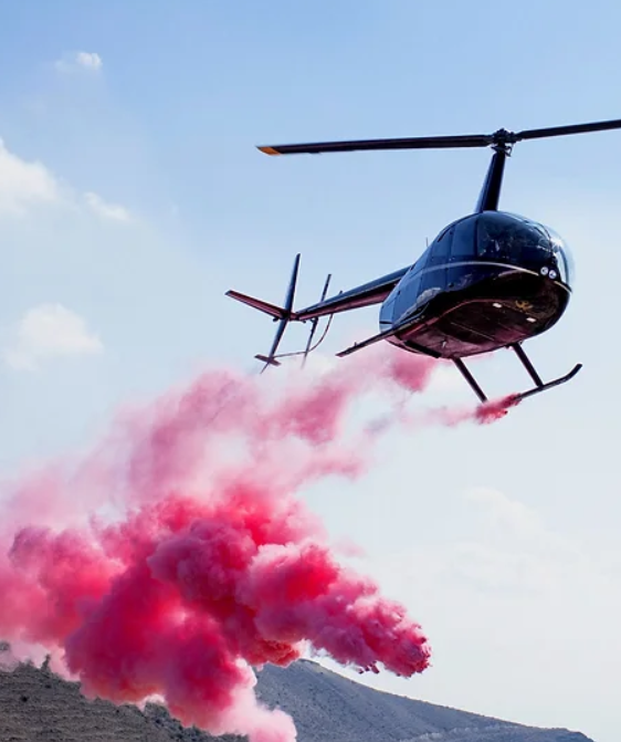 Baby's Gender Reveal «Armenian Helicopters» by helicopter, in Yerevan area