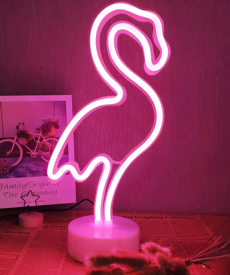 Lamp `Creative Gifts` flamingo