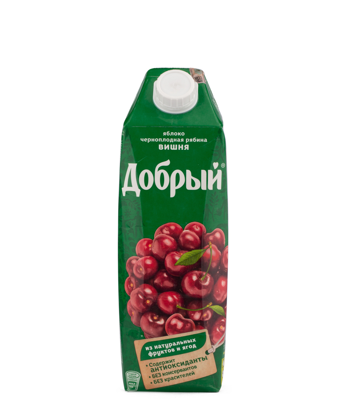 Natural juice `Good` apples, cherries, currants 1 liter