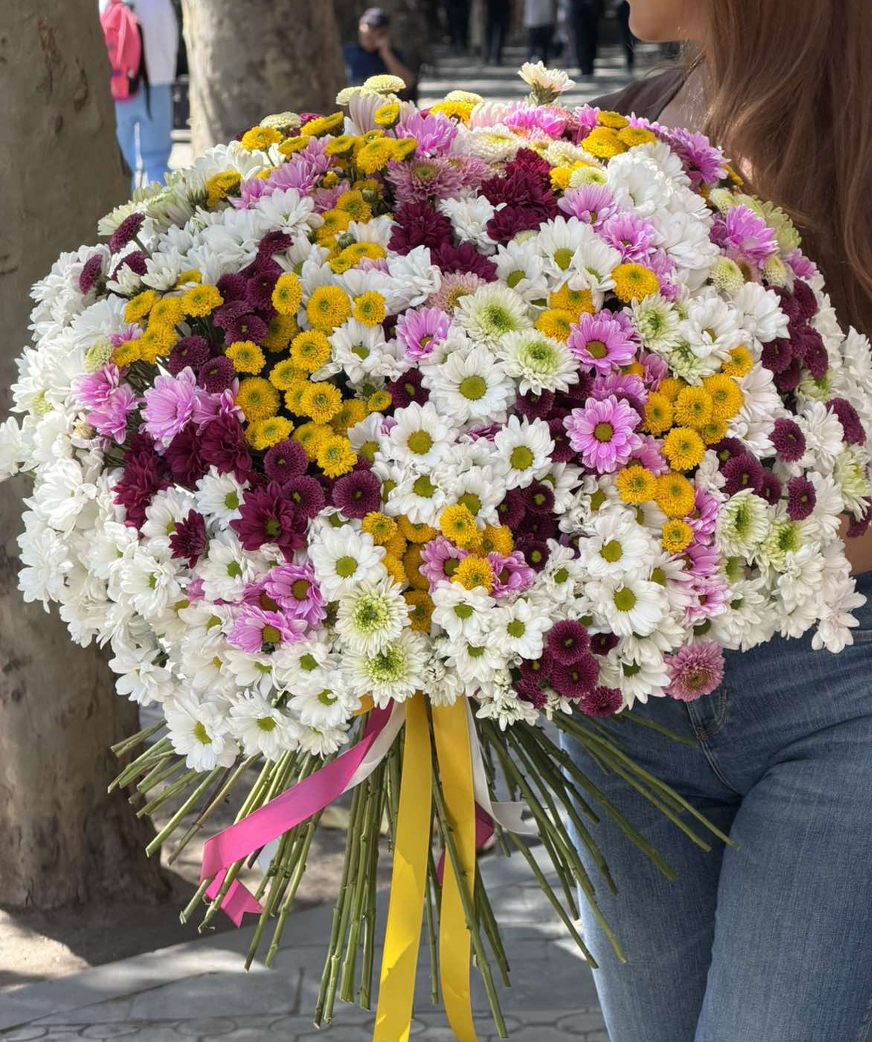 Bouquet «Cataleya» with chrysanthemums№92