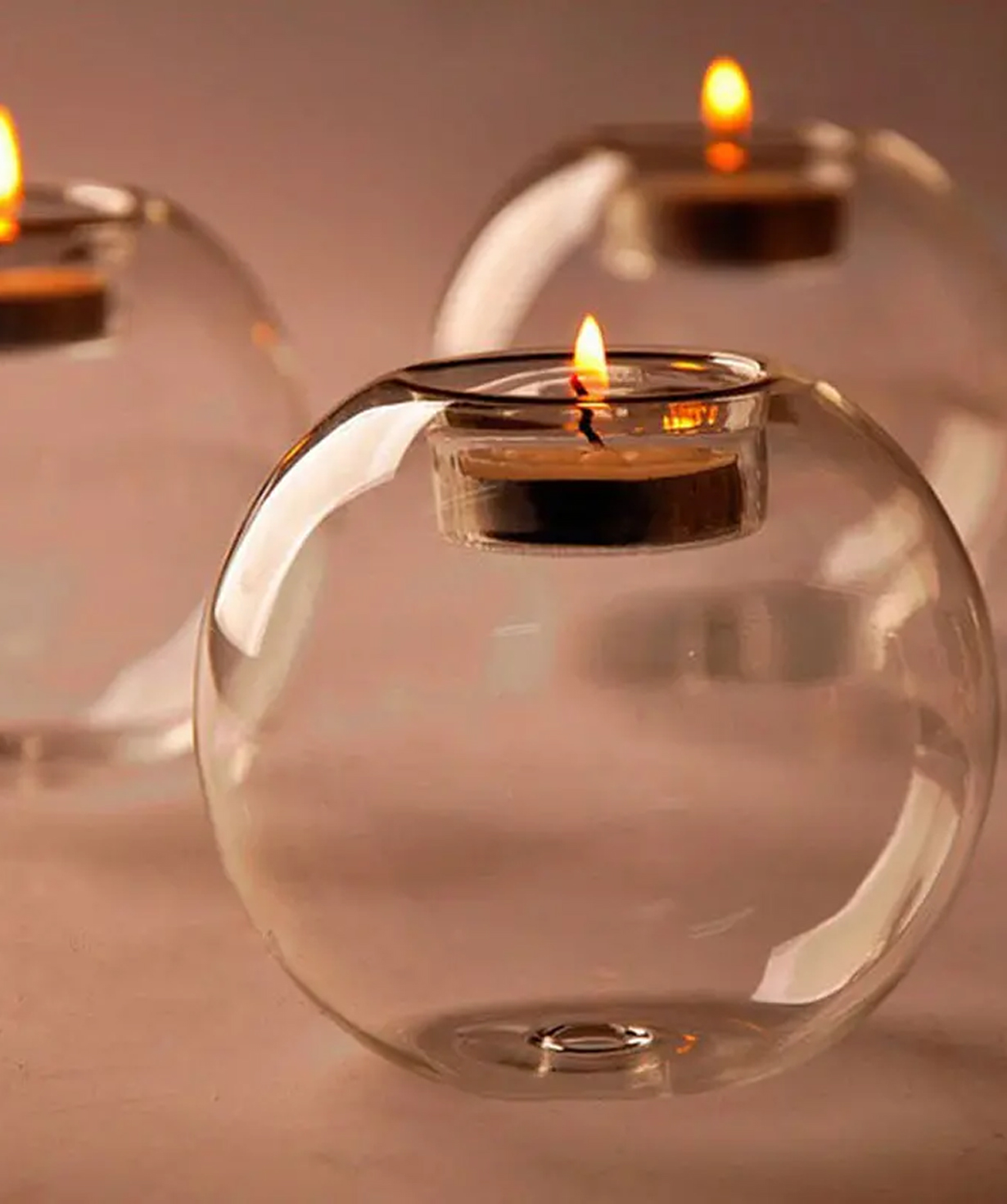 Glass candle holder «Gift Store» Elegant