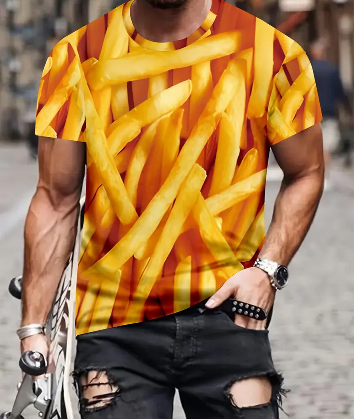 T-shirt Fries «Gift Store» For men  №78