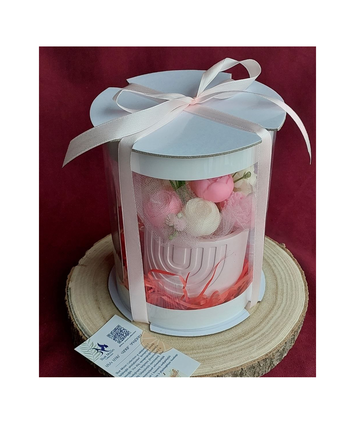 Candle «Blue Moon» Flower Bouquet, scented