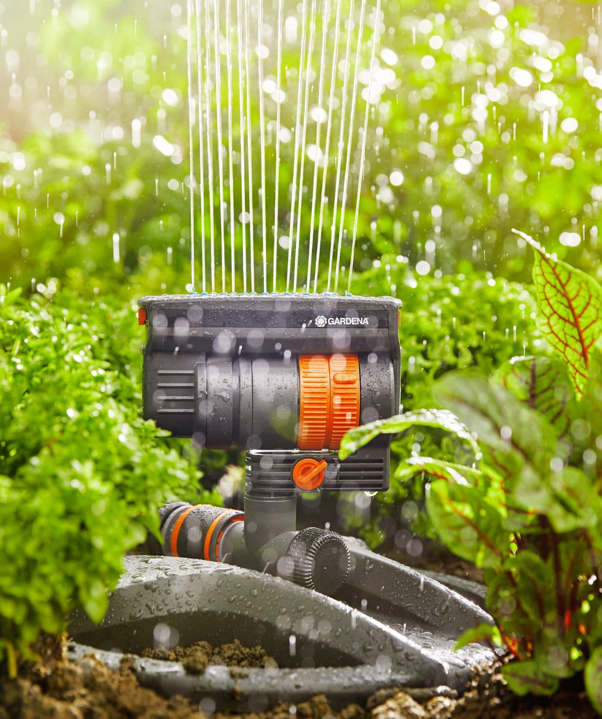 Дождеватель «Gardena» AquaZoom Compact, 216 кв.м, r-3-18 м