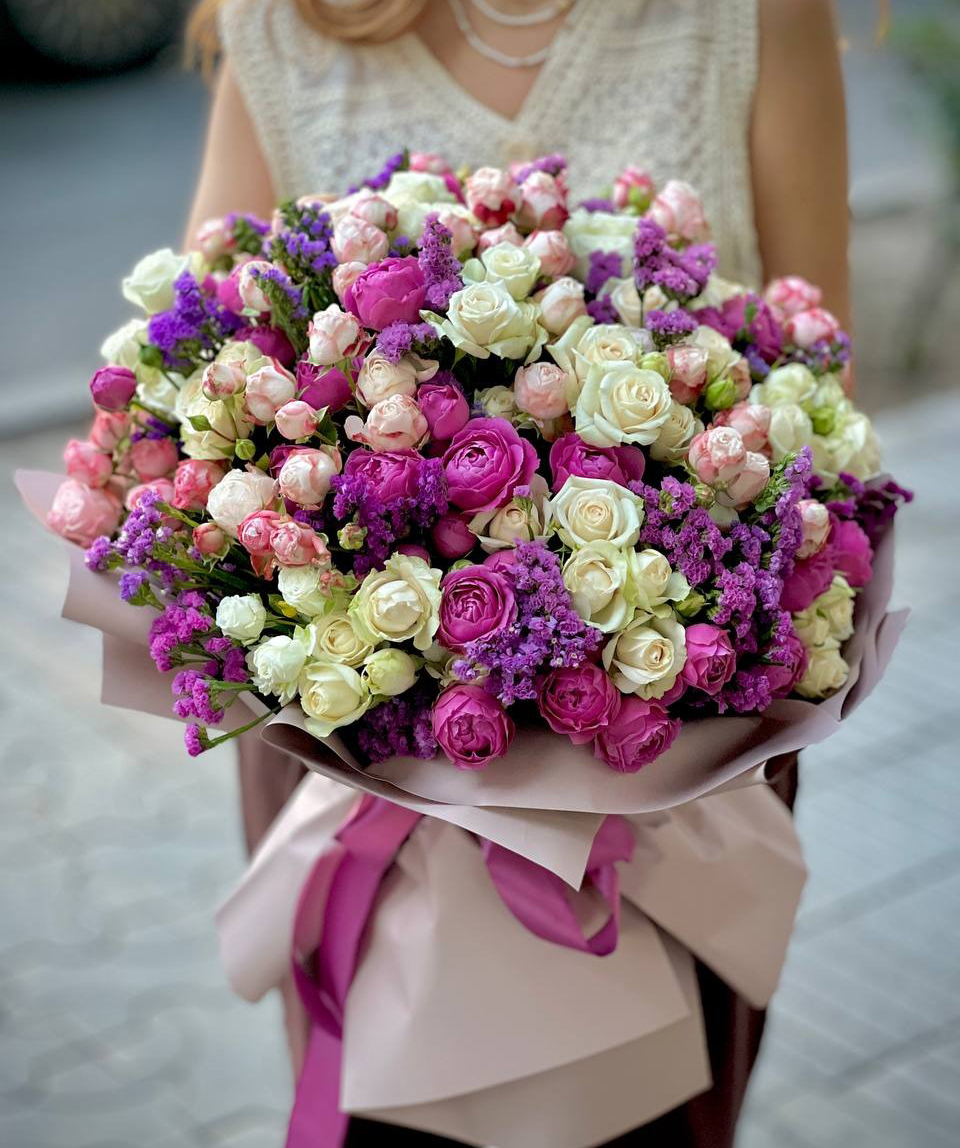 Bouquet «Punj» №91 with roses