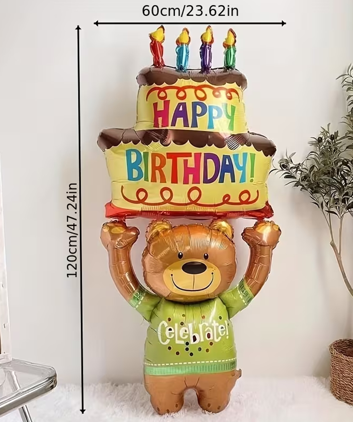 Balloon set «Happy Birthday» 2 pcs