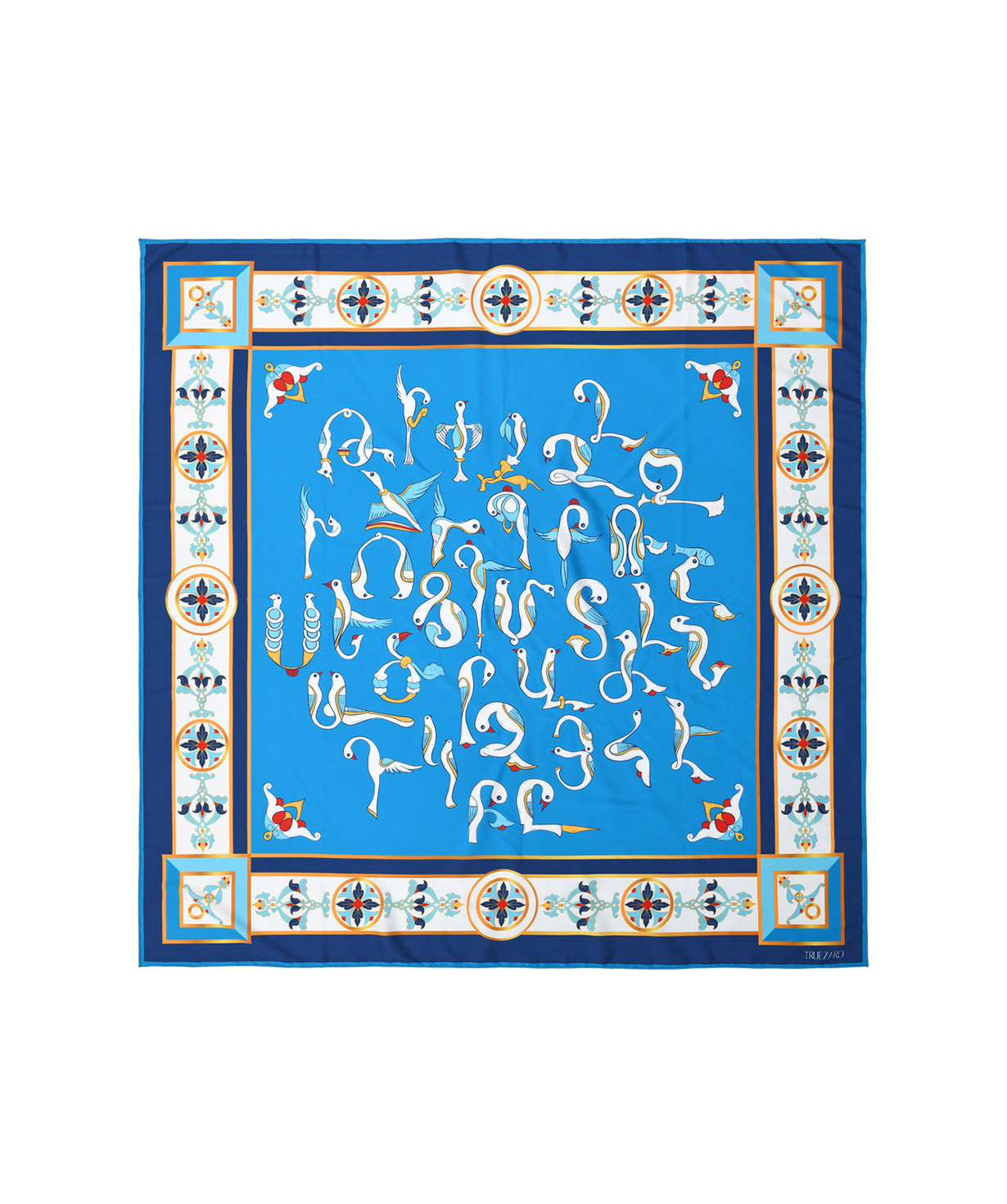Scarf `Mashtotsyan` Blue ornament, small