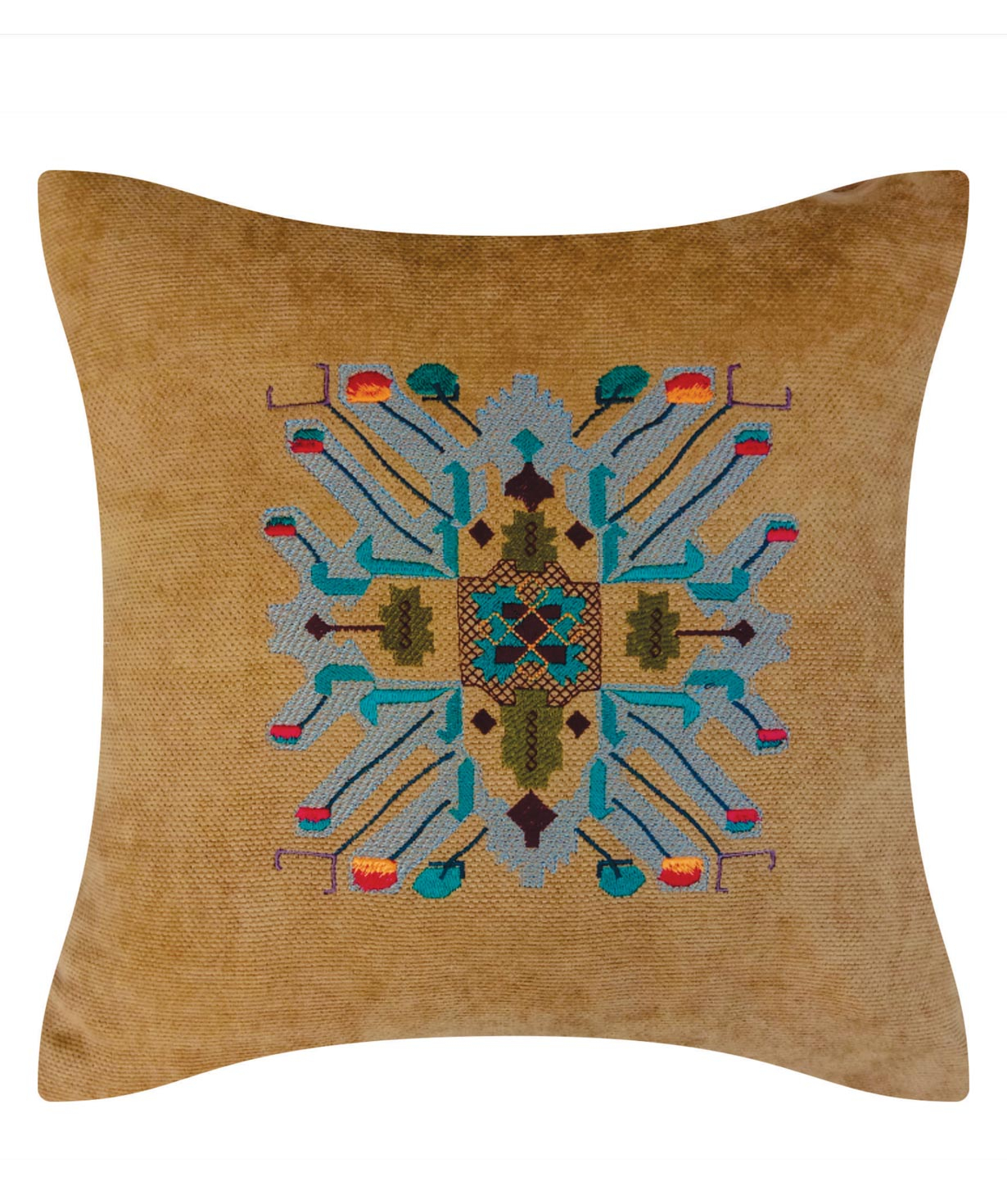 Pillow `Miskaryan heritage` embroidered with Armenian ornament №20