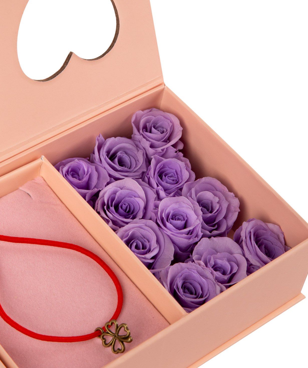 Arrangement `EM Flowers` with еneternal roses and a mascot