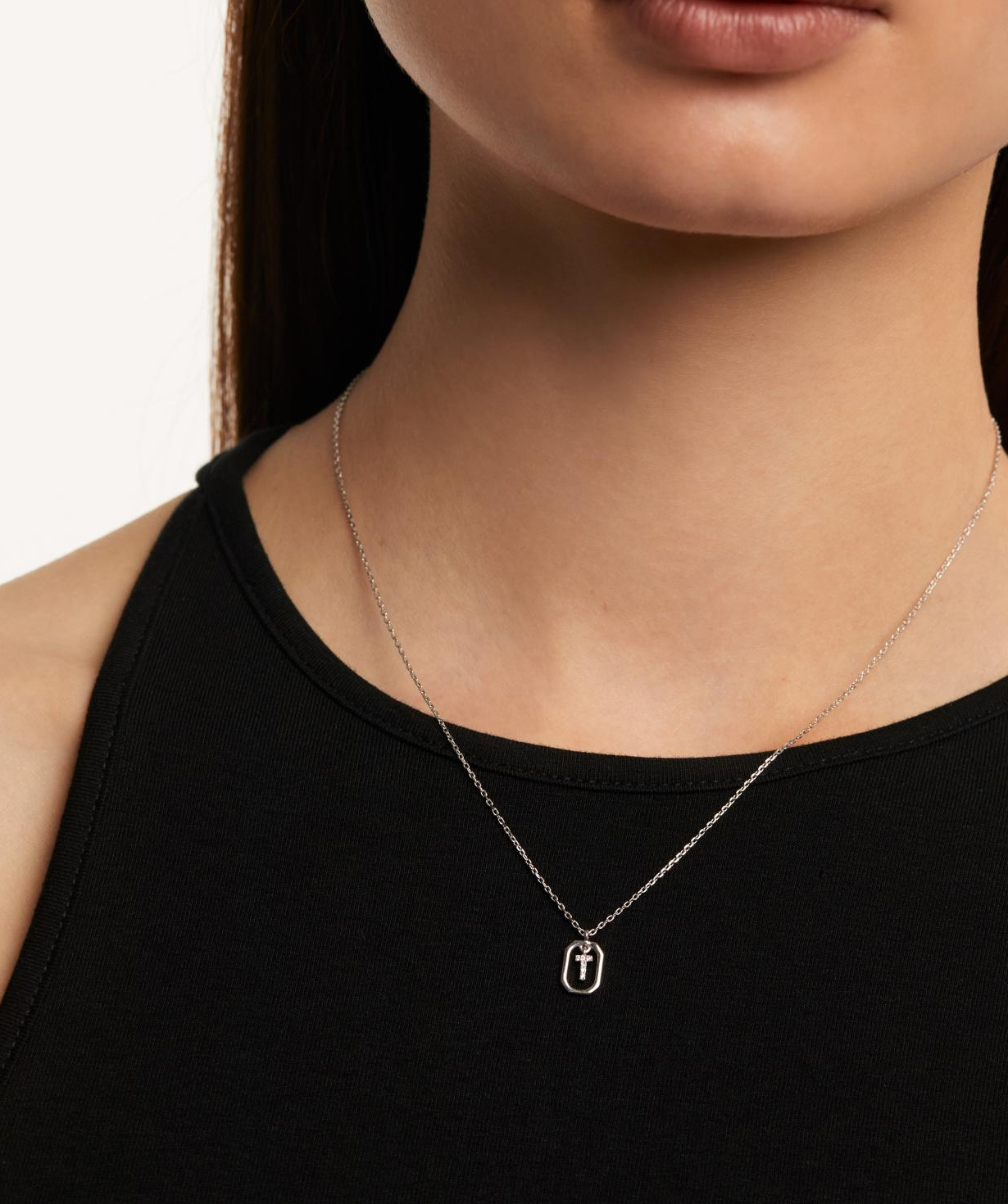 Silver necklace «PDPAOLA» CO02-531-U