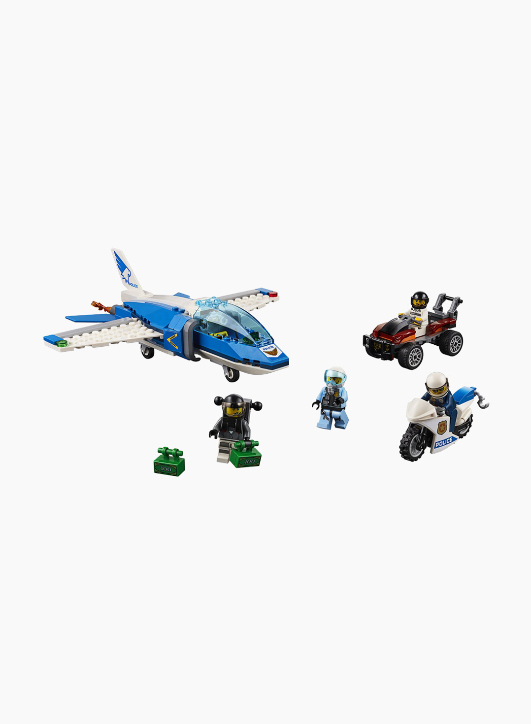 Lego City Կառուցողական Խաղ «Օդային Ոստիկանություն. Պարաշյուտիստի Ձերբակալումը»