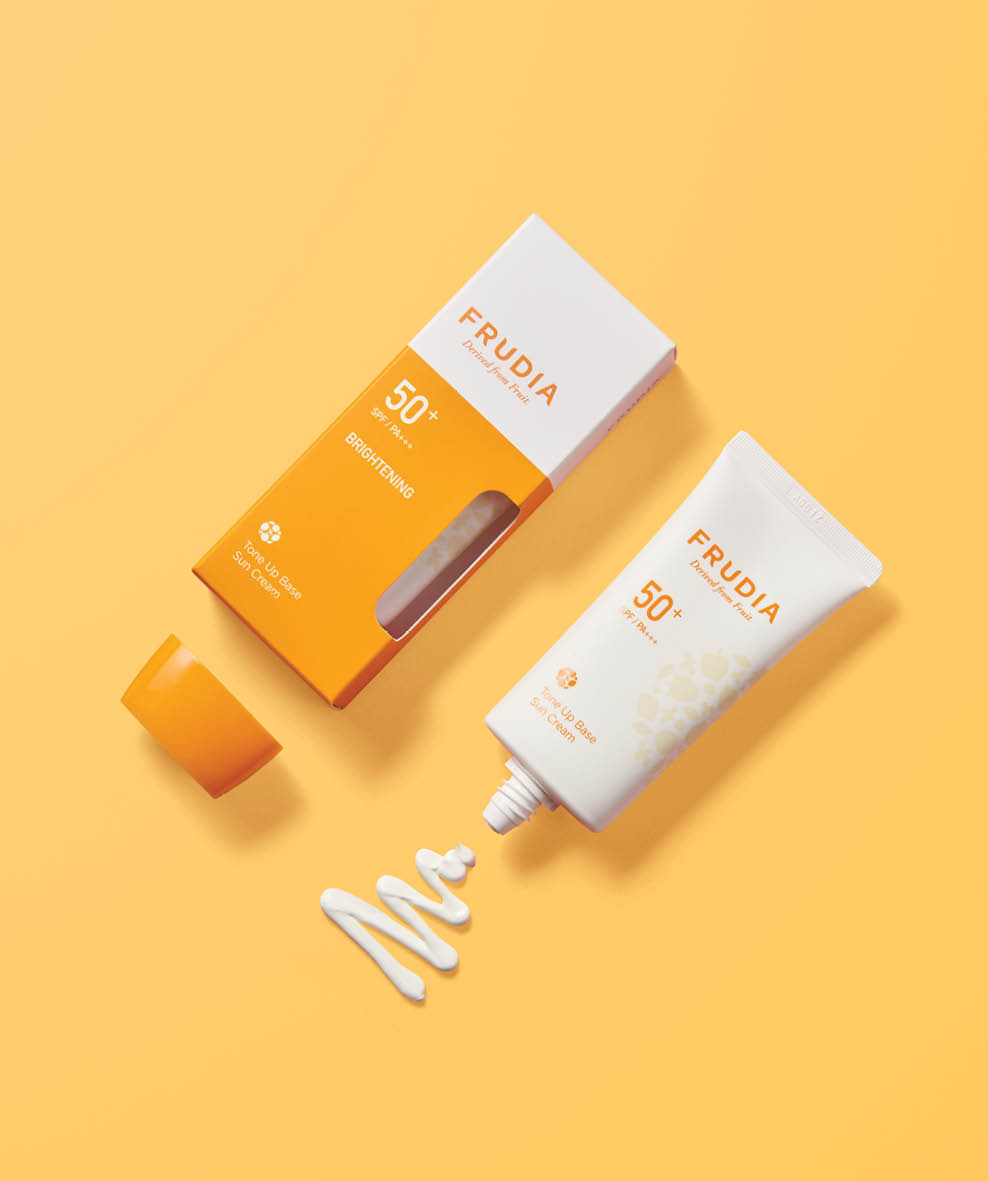 Sunscreen «Frudia» Derived From Fruit, Tone Up, SPF 50+, 50 g