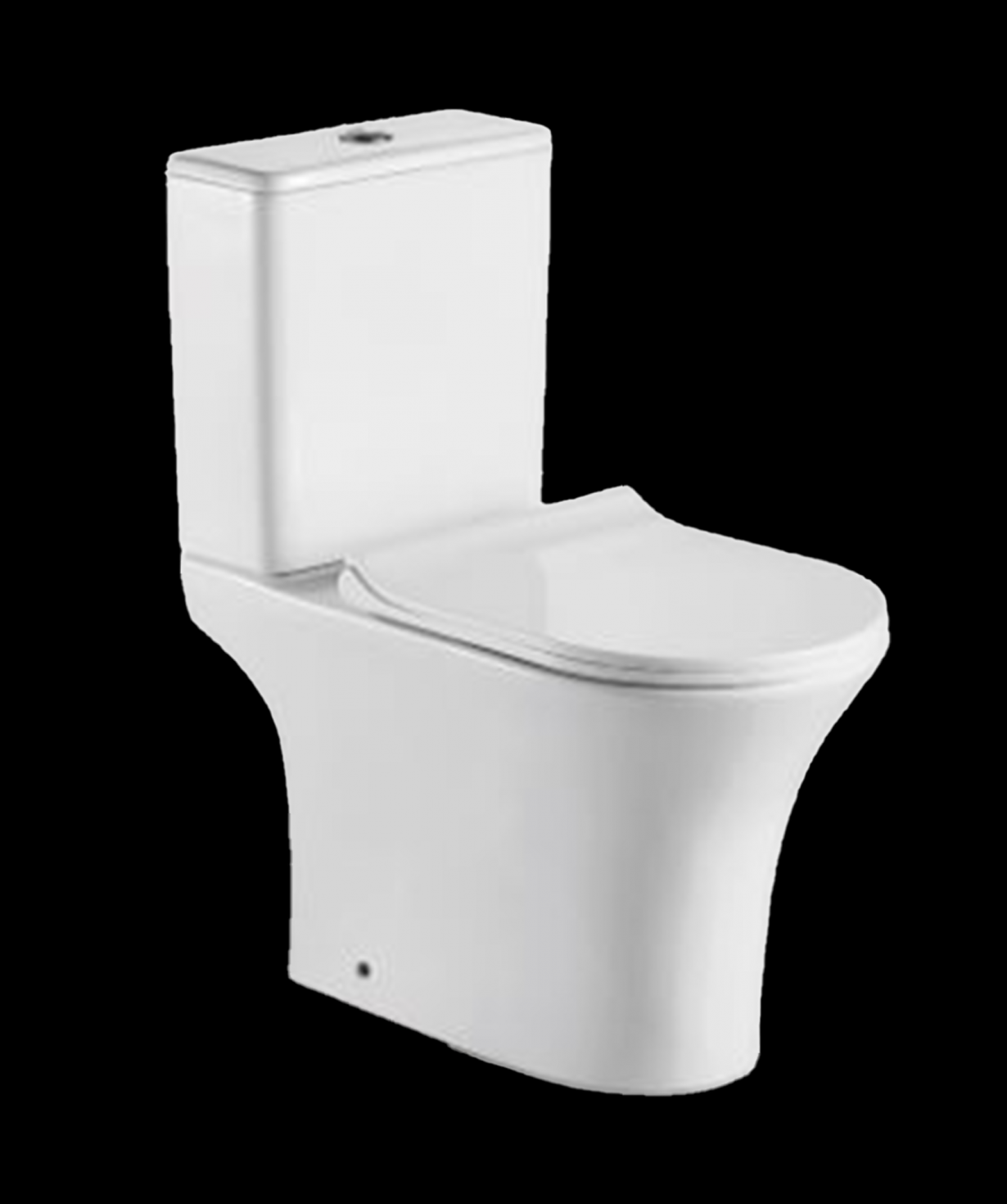 Perla Զուգարանակոնք 2970, Երկմասանի, P-Trap, 65x34x77սմ, Սպիտակ