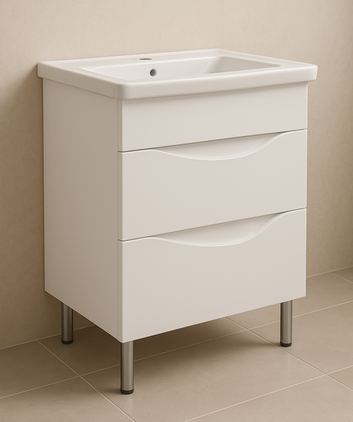 Perla լոգասենյակի PVC կահույք Marea Lux, 715x690x430մմ, սպիտակ