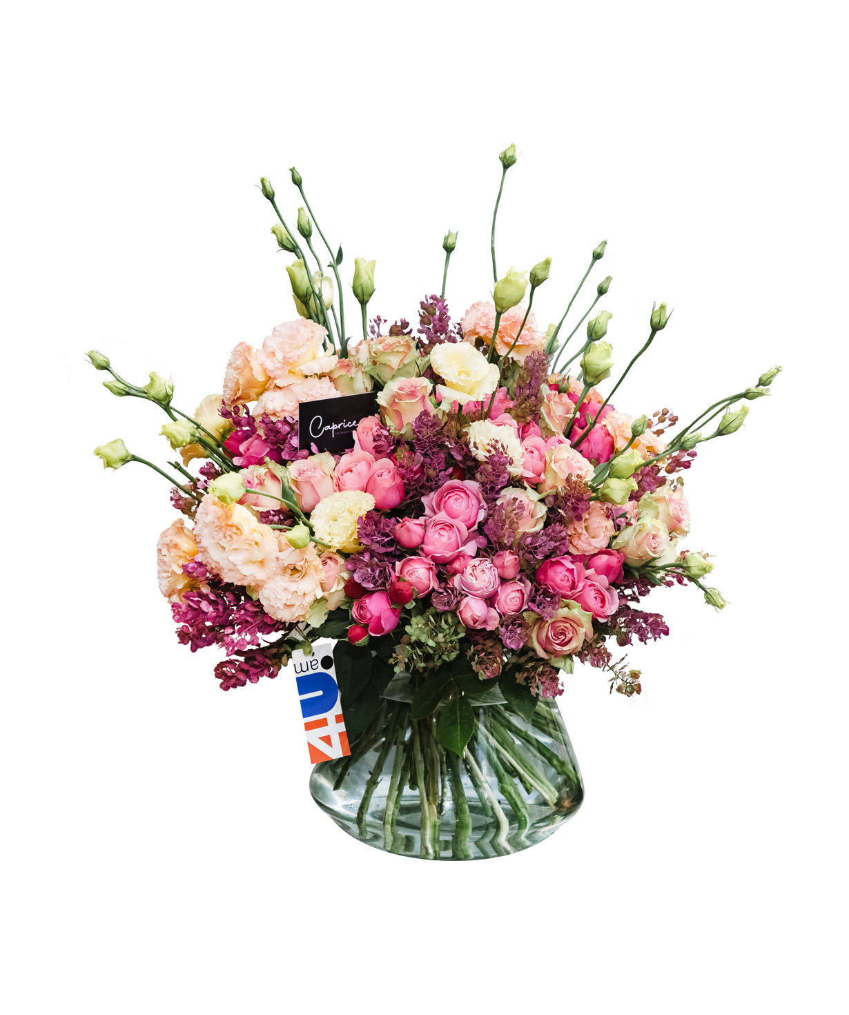 Bouquet «Altenstadt» with roses and lisianthus