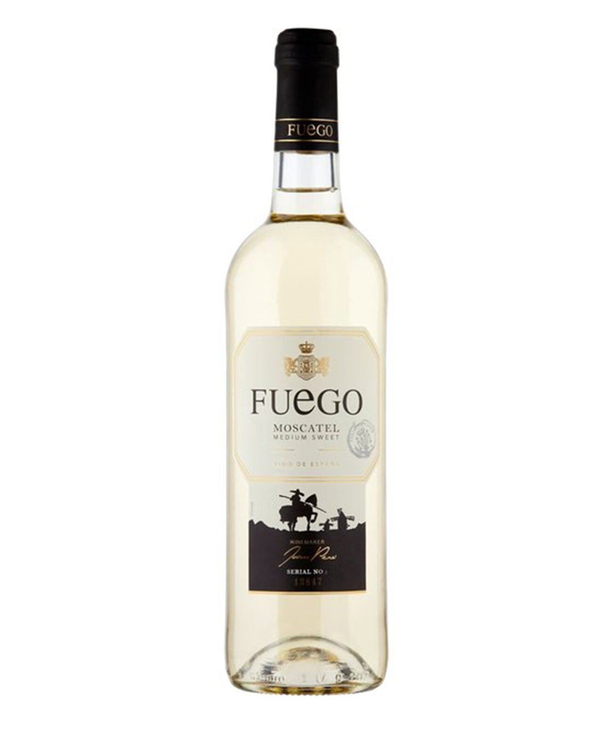 Wine `Fuego Moscatel` white, semi-sweet 750ml