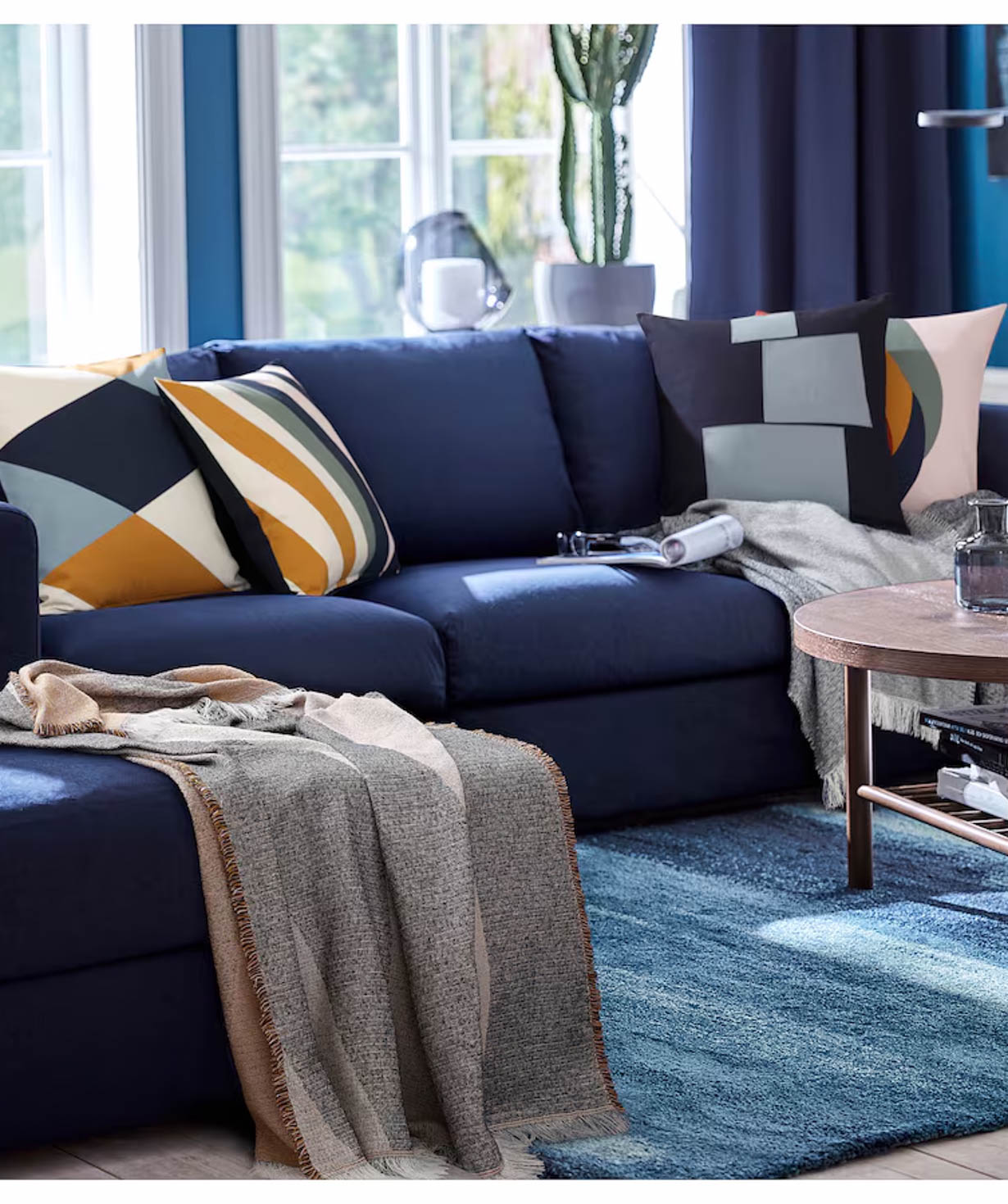 Ծածկոց «Ikea» Vippslide, շագանակագույն, 130 x 170 սմ