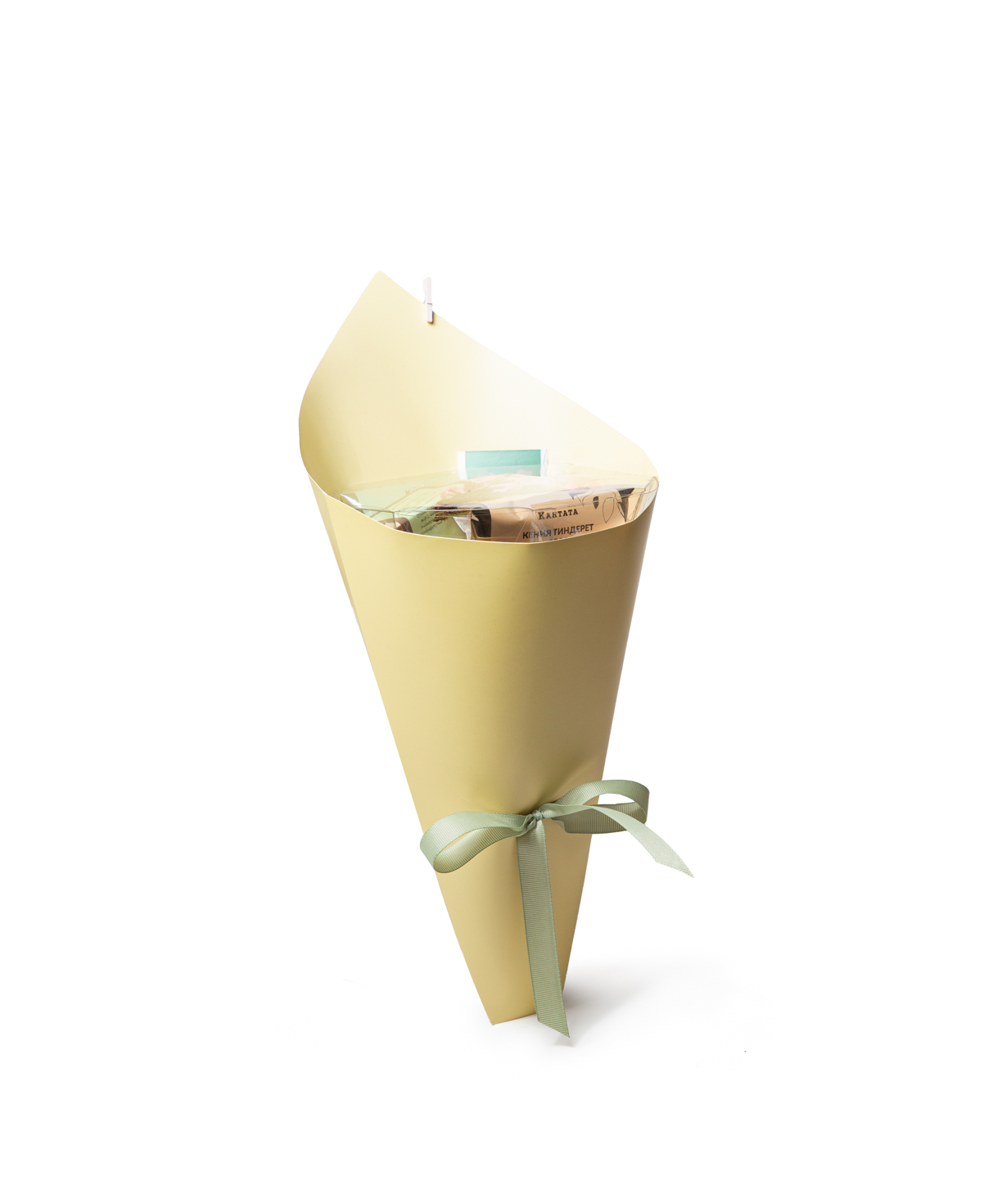 Gift bouquet «Cantata» with tea №21