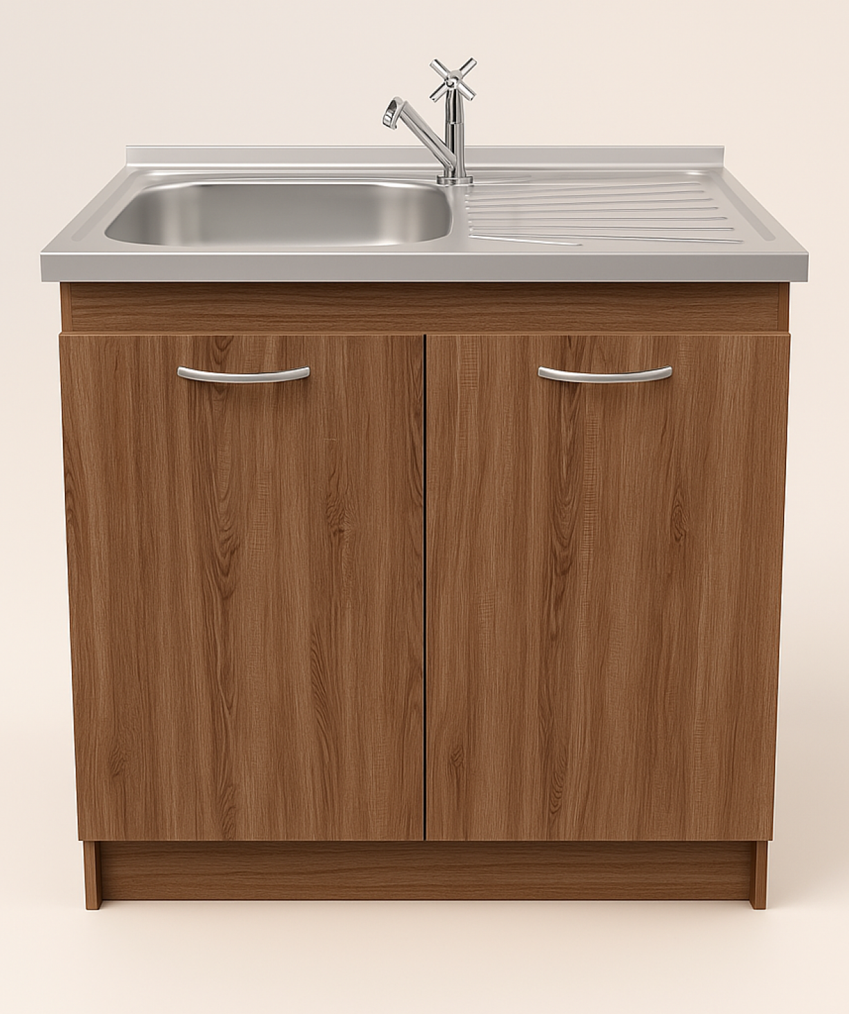 Perla լամինատ խոհանոցային կահույք Rico D8050A, 1B1D, 800×500×840մմ, օքսիդ վինտաժ կաղնի, ձախ
