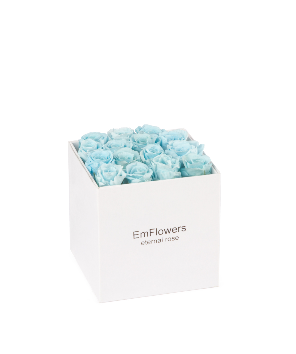 Rose `EM Flowers` eternal, in a box, blue
